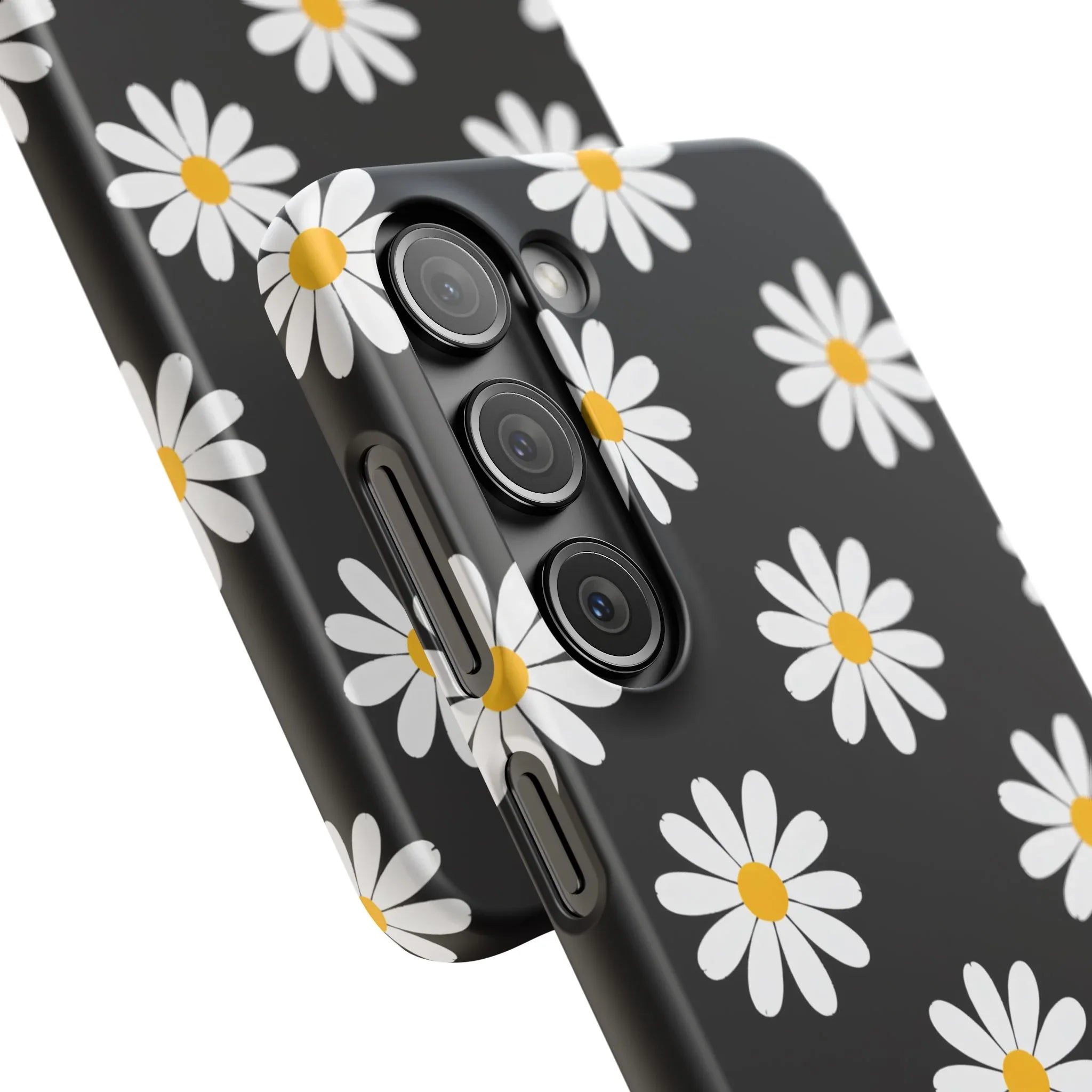 Daisy Charm Phone Case for iPhone 11-17 and Galaxy S20-S25 - KARARMDESIGN