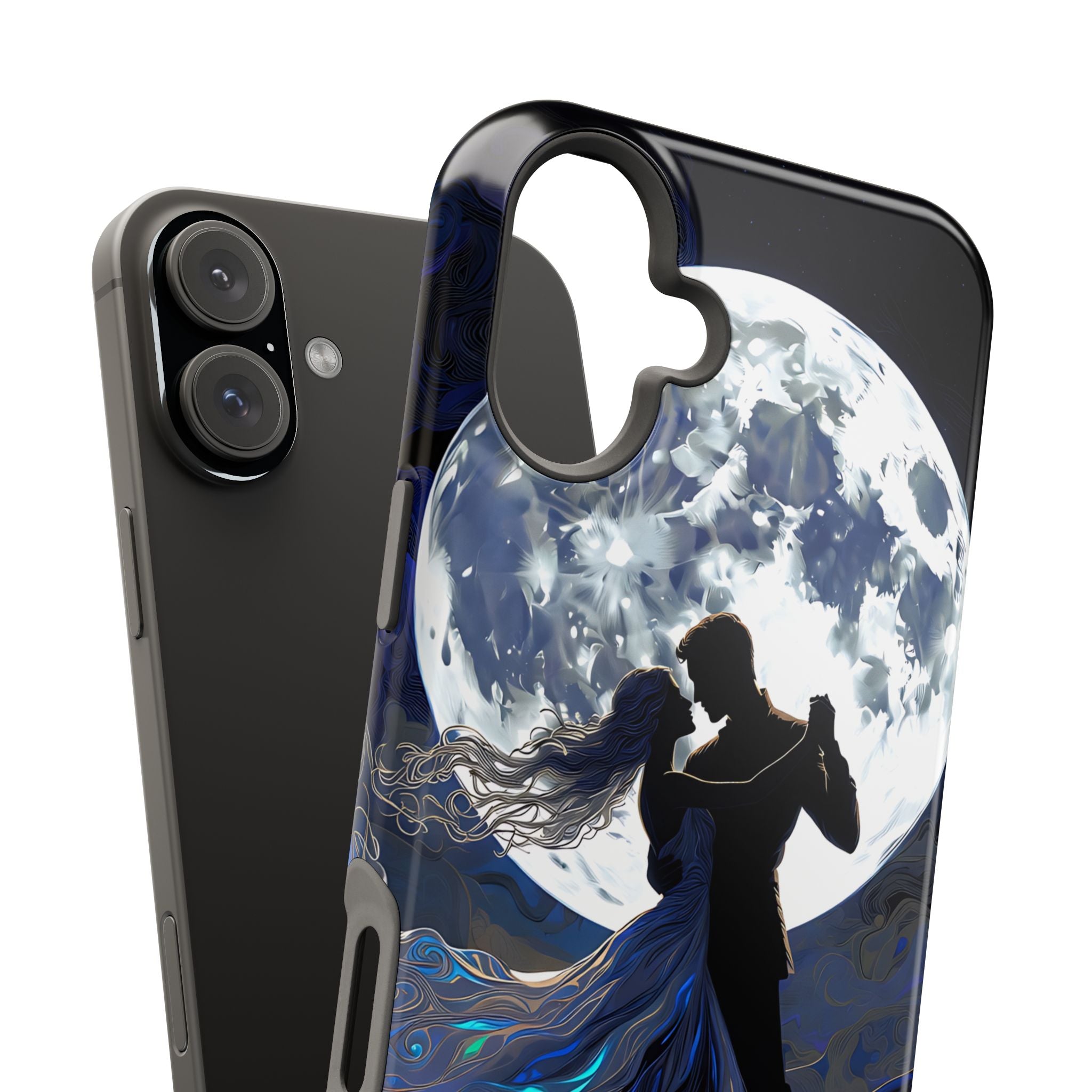 Romantic Moonlight Dance Magnetic Phone Case – iPhone 15–17 & Samsung Galaxy S26