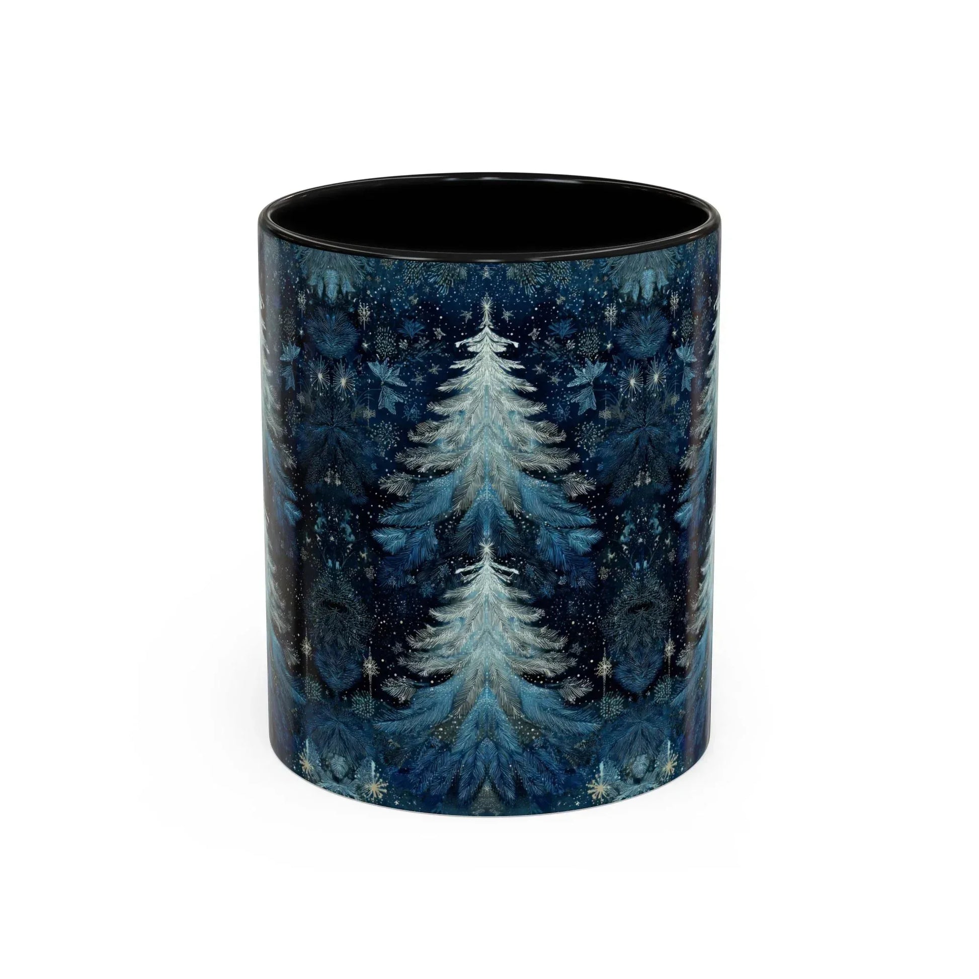 Blue Christmas Tree Accent Coffee Mug - KARARMDESIGN