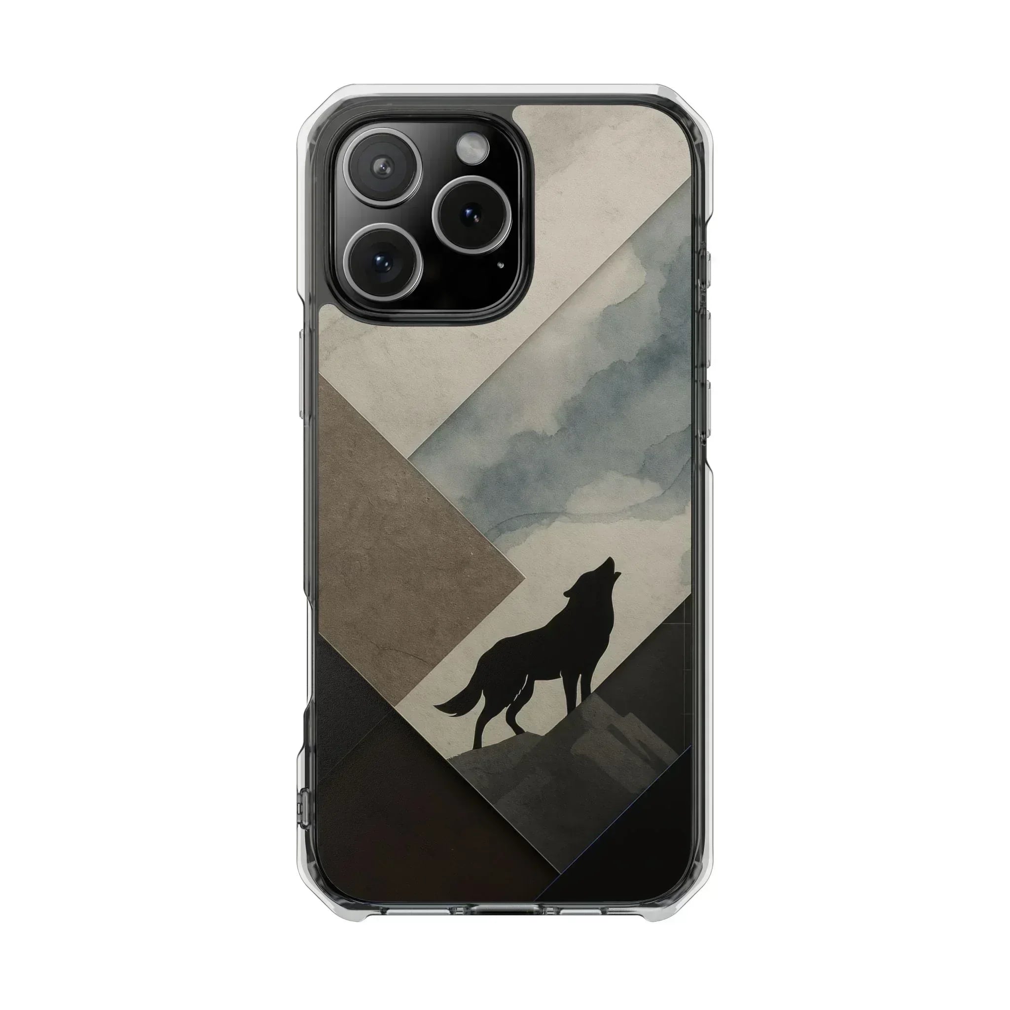 Wolf Silhouette Phone Case for iPhone 14-16 - KARARMDESIGN