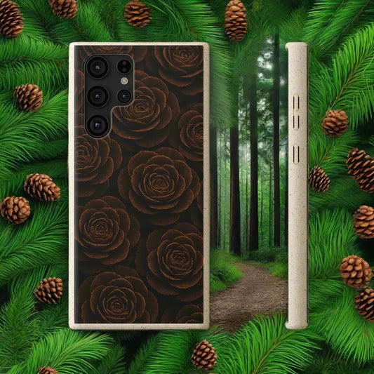 Wooden Roses Phone Case for iPhone 11-16 and Samsung Galaxy S20-S22 Models - KarArmDesign