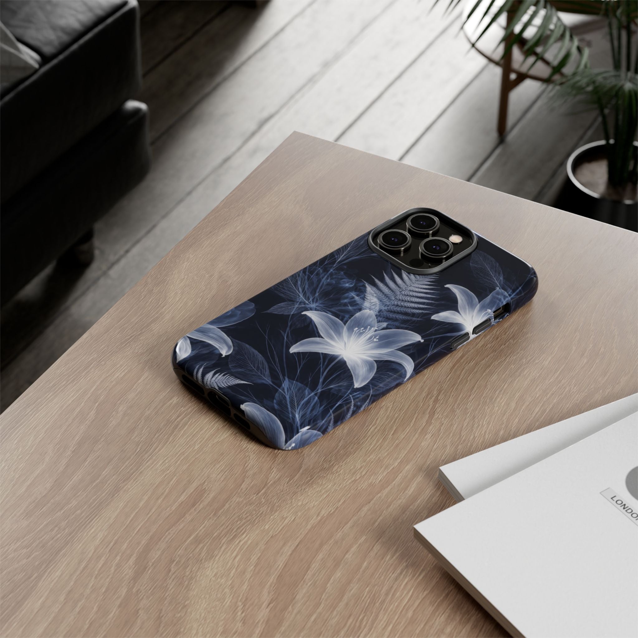 Moonlight Garden Phone Case for iPhone 11-17 and Galaxy S20-S26