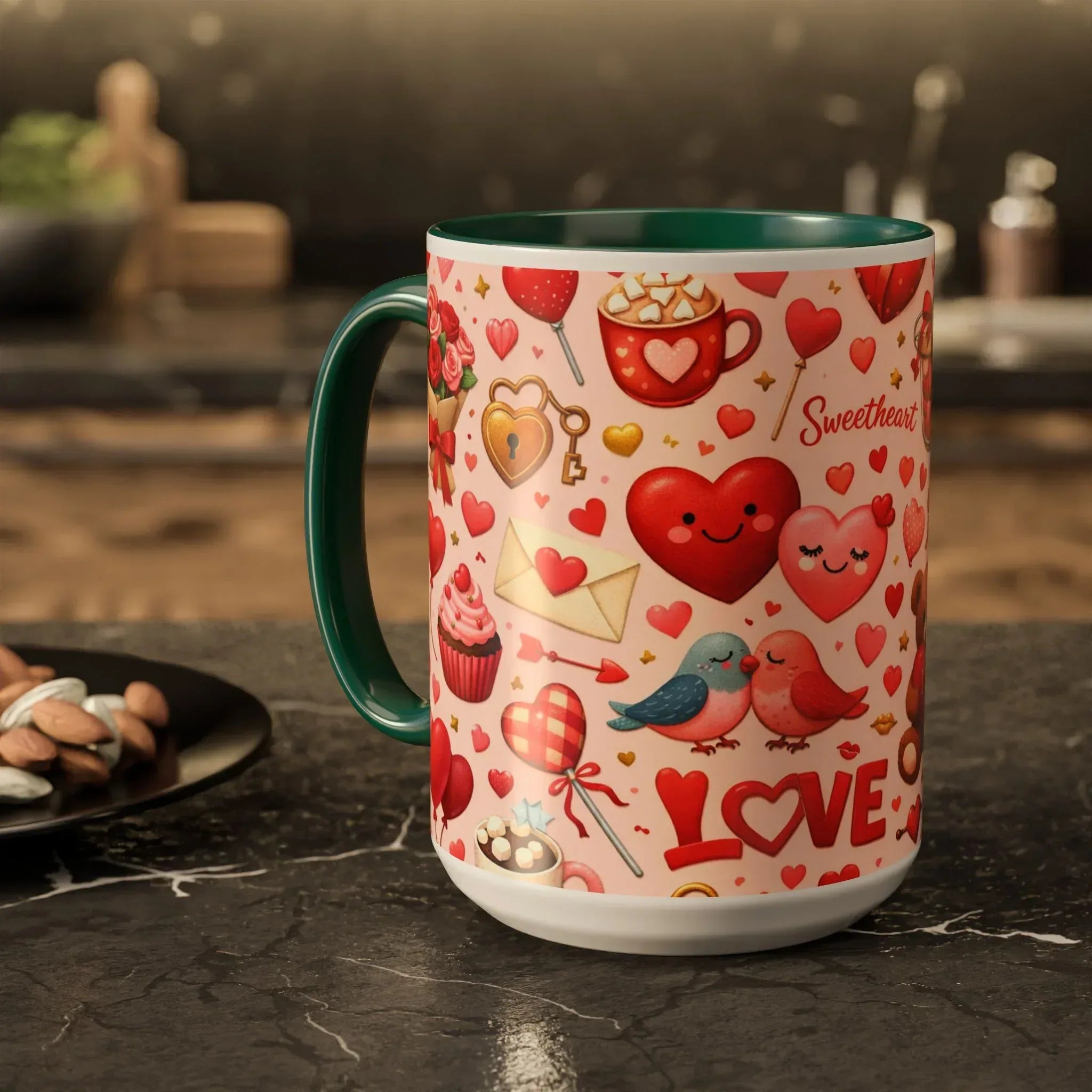 Sweetheart Love Mug - Colorful Mugs (11oz, 15oz) - KARARMDESIGN