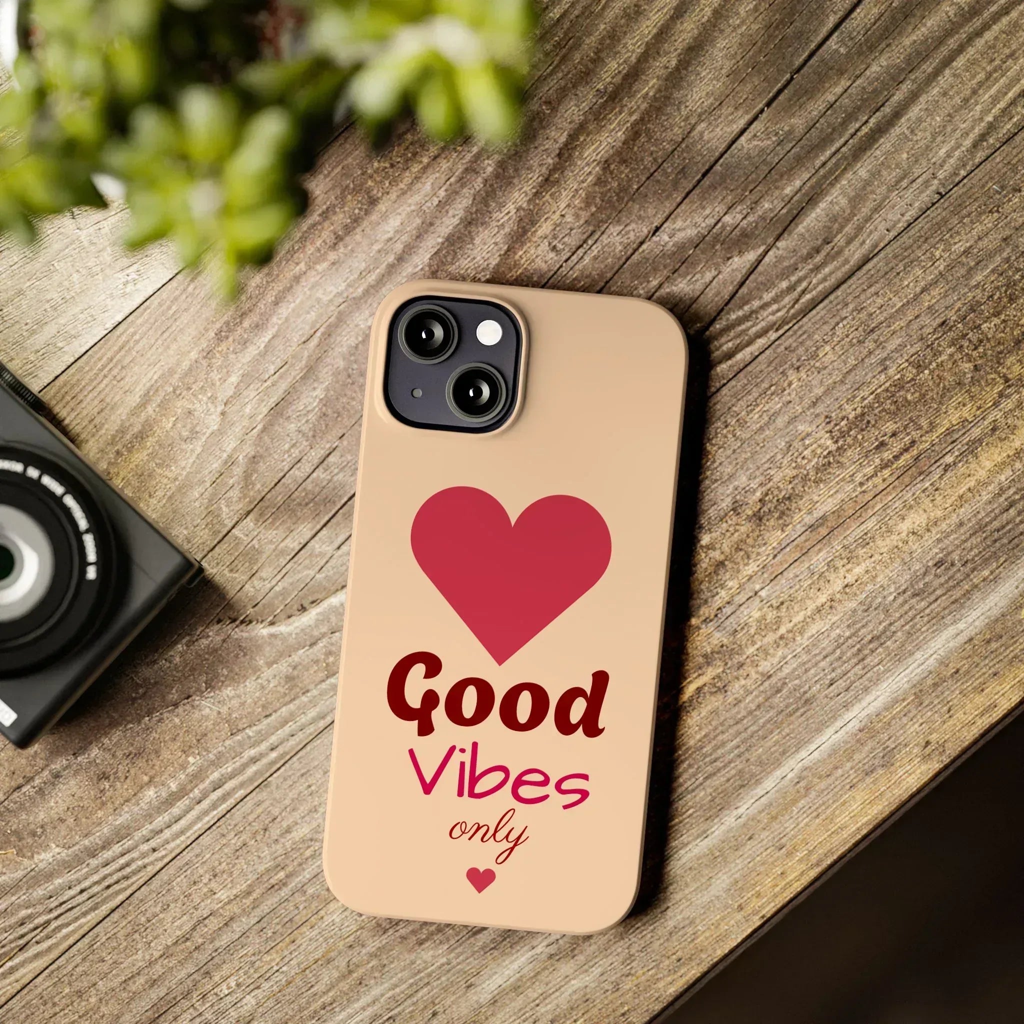Good Vibes Only Slim Phone Case for iPhone 11-16 - KARARMDESIGN
