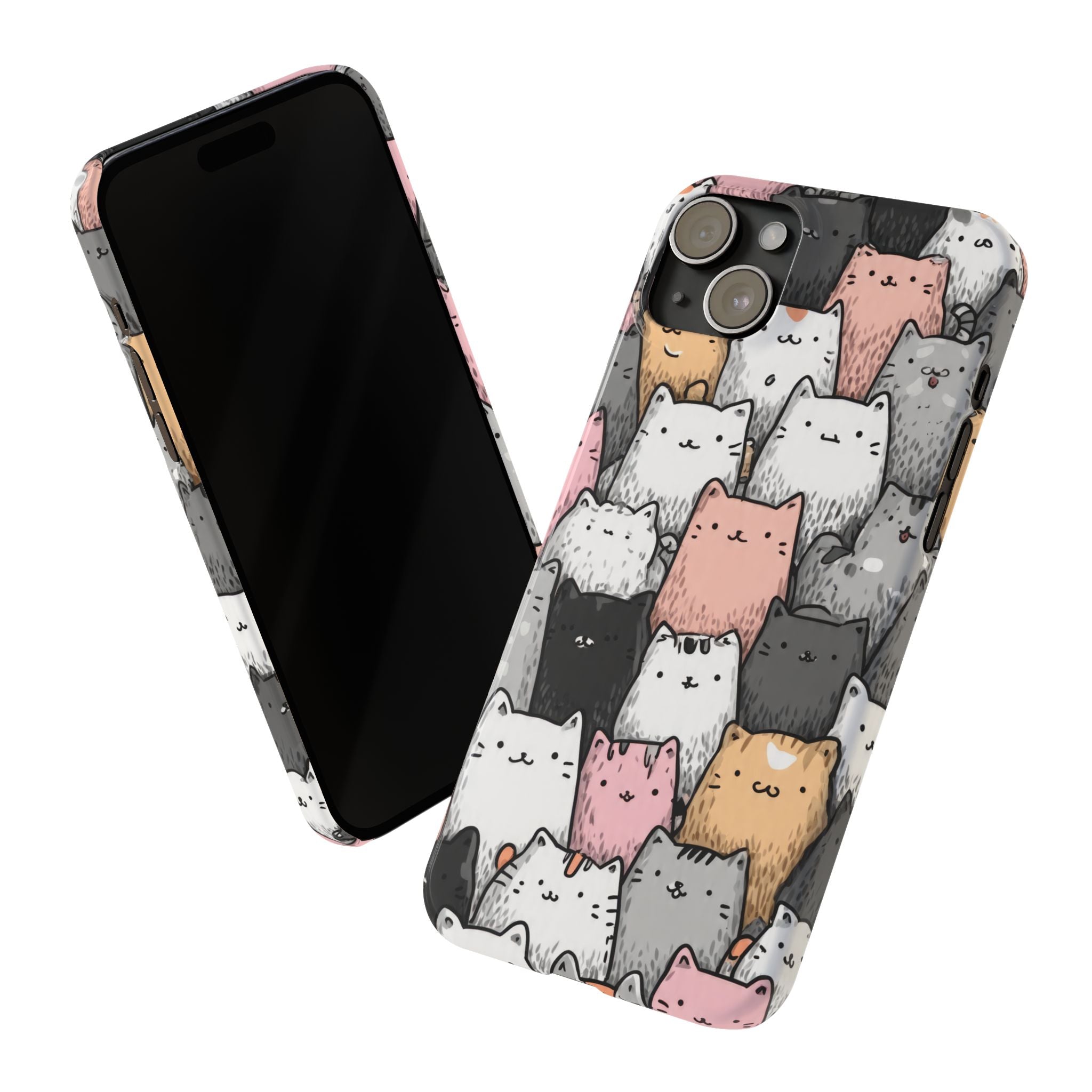 Cat Carnival Phone Case for iPhone 11-17 Models - KARARMDESIGN