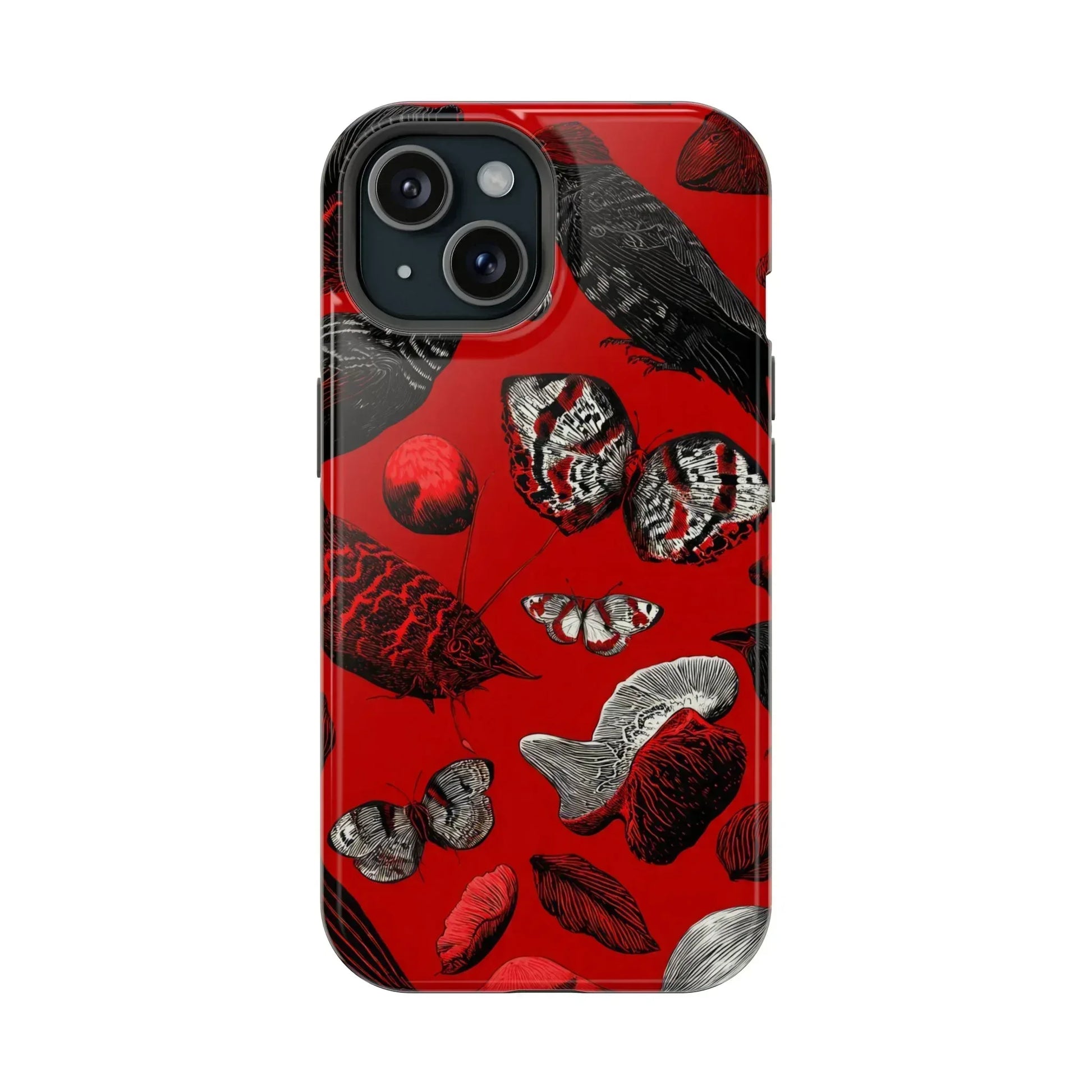 Crimson Wilderness Phone Case for iPhone 11-17 - KARARMDESIGN