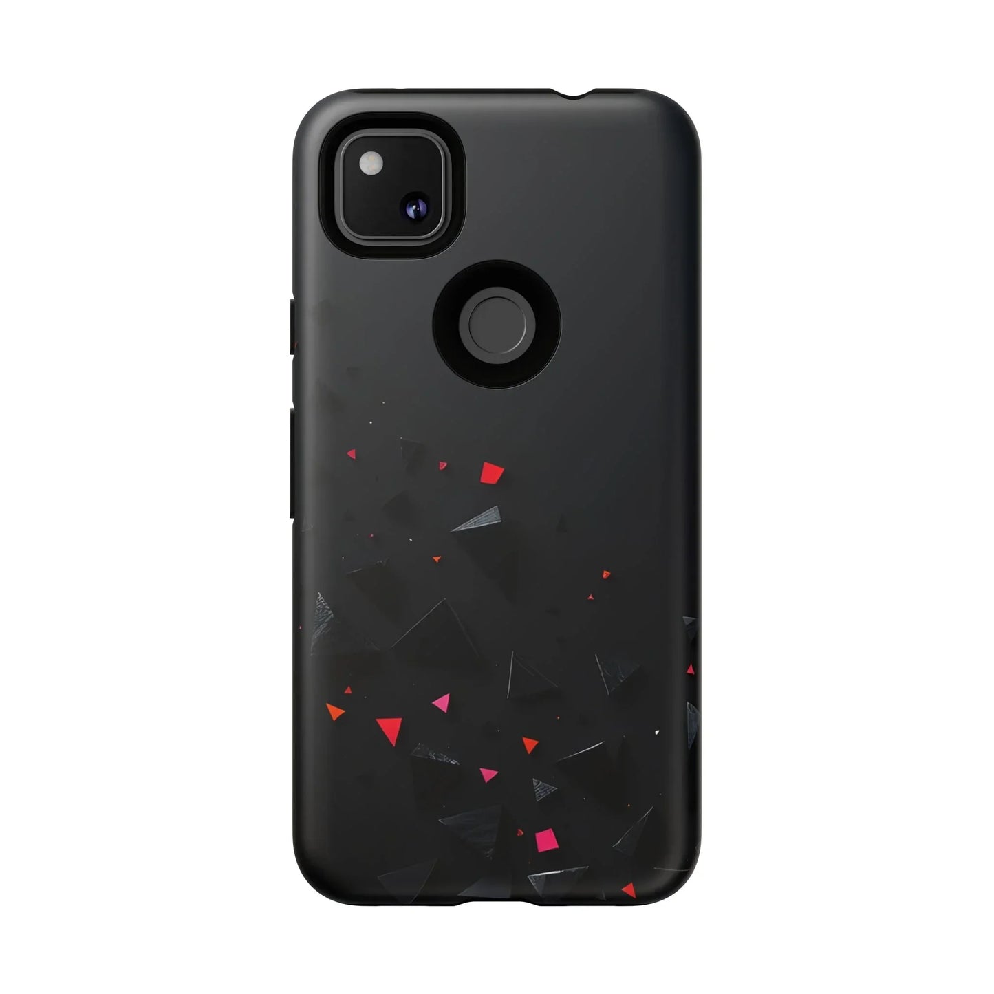 Black and Red Neon Phone Case for iPhone 8-16 and Pixel up to 9 Models - KarArmDesign