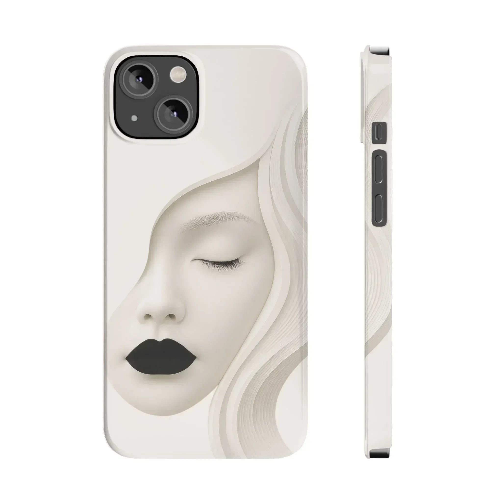Minimalist Face Phone Case for iPhone 11-17 - KARARMDESIGN