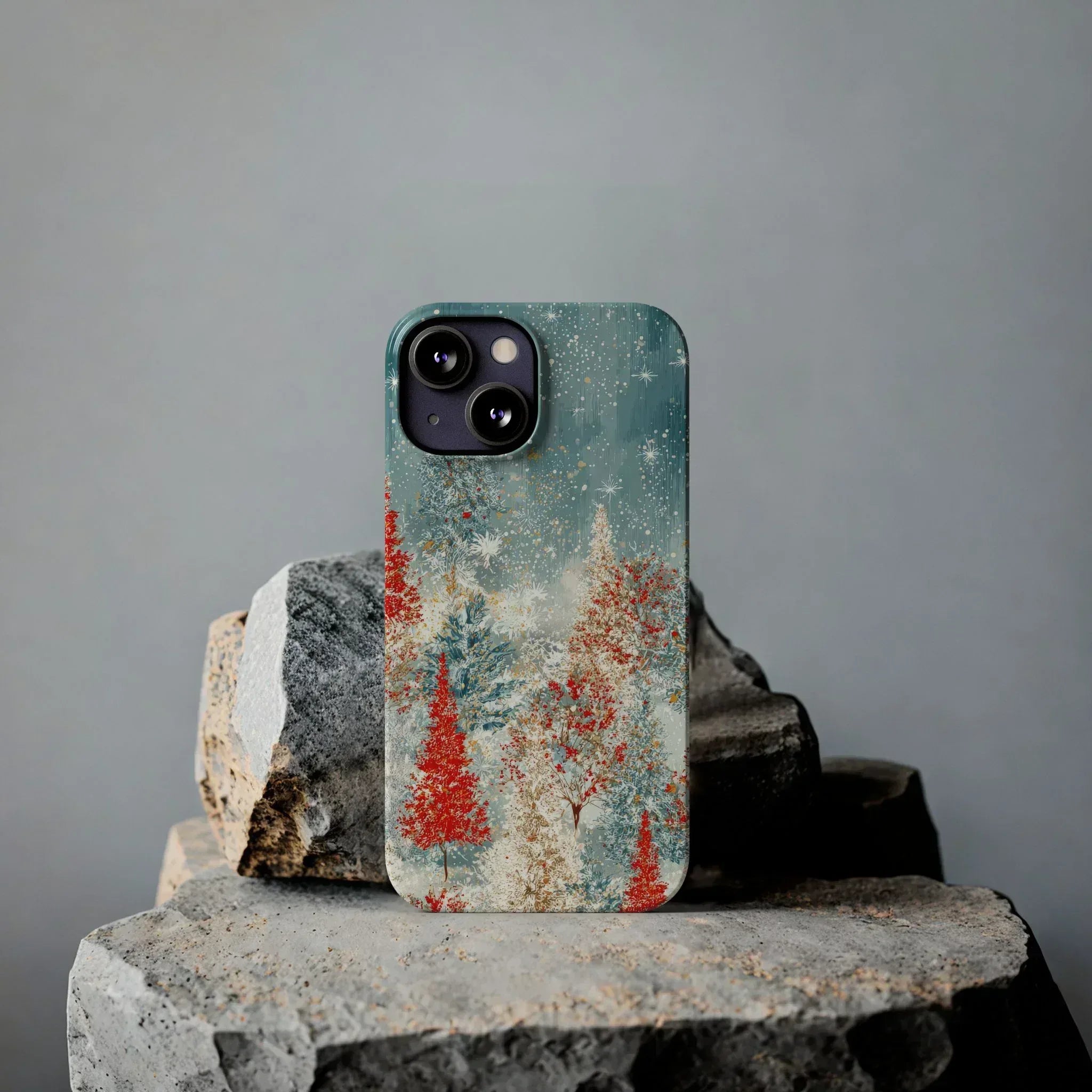Snowy Forest Phone Case for iPhone 11-17 - KARARMDESIGN