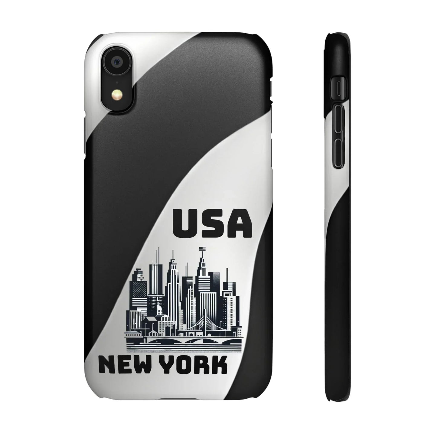 Monochrome New York City Skyline Phone Case for iPhone, Galaxy & Pixel - KarArmDesign
