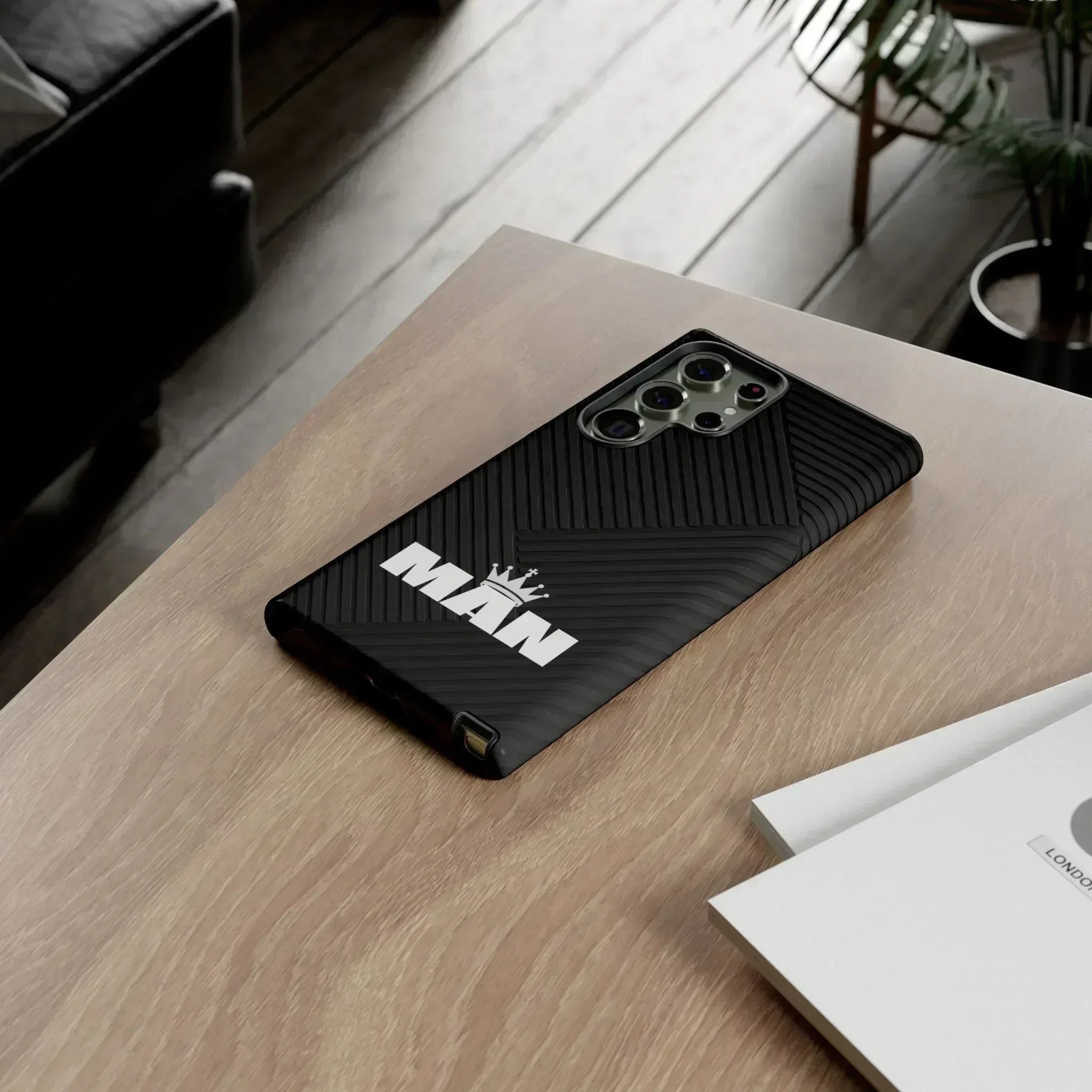 MAN Logo Phone Case for Samsung Galaxy S10-S25 - KARARMDESIGN