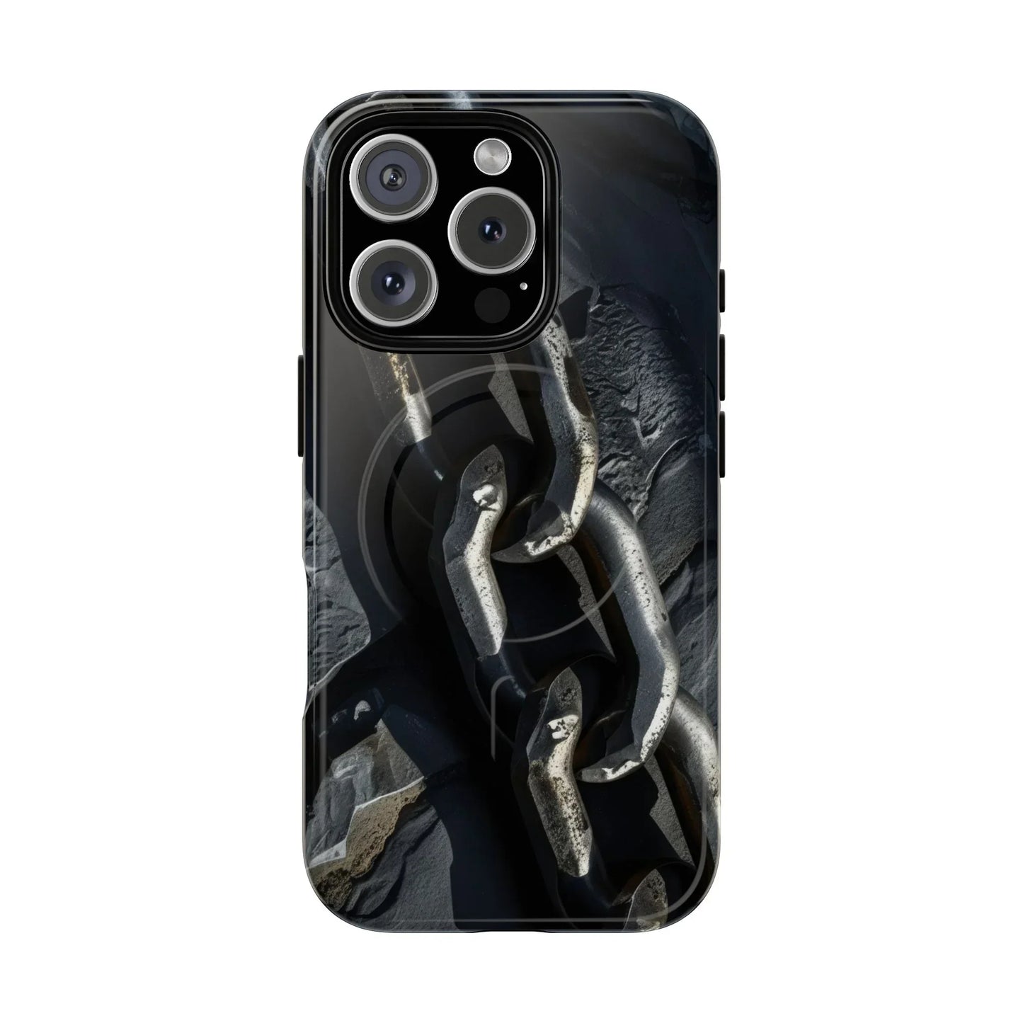 “Iron Chain” Tough Magnetic Phone Case for iPhone 14-16 Models - KarArmDesign