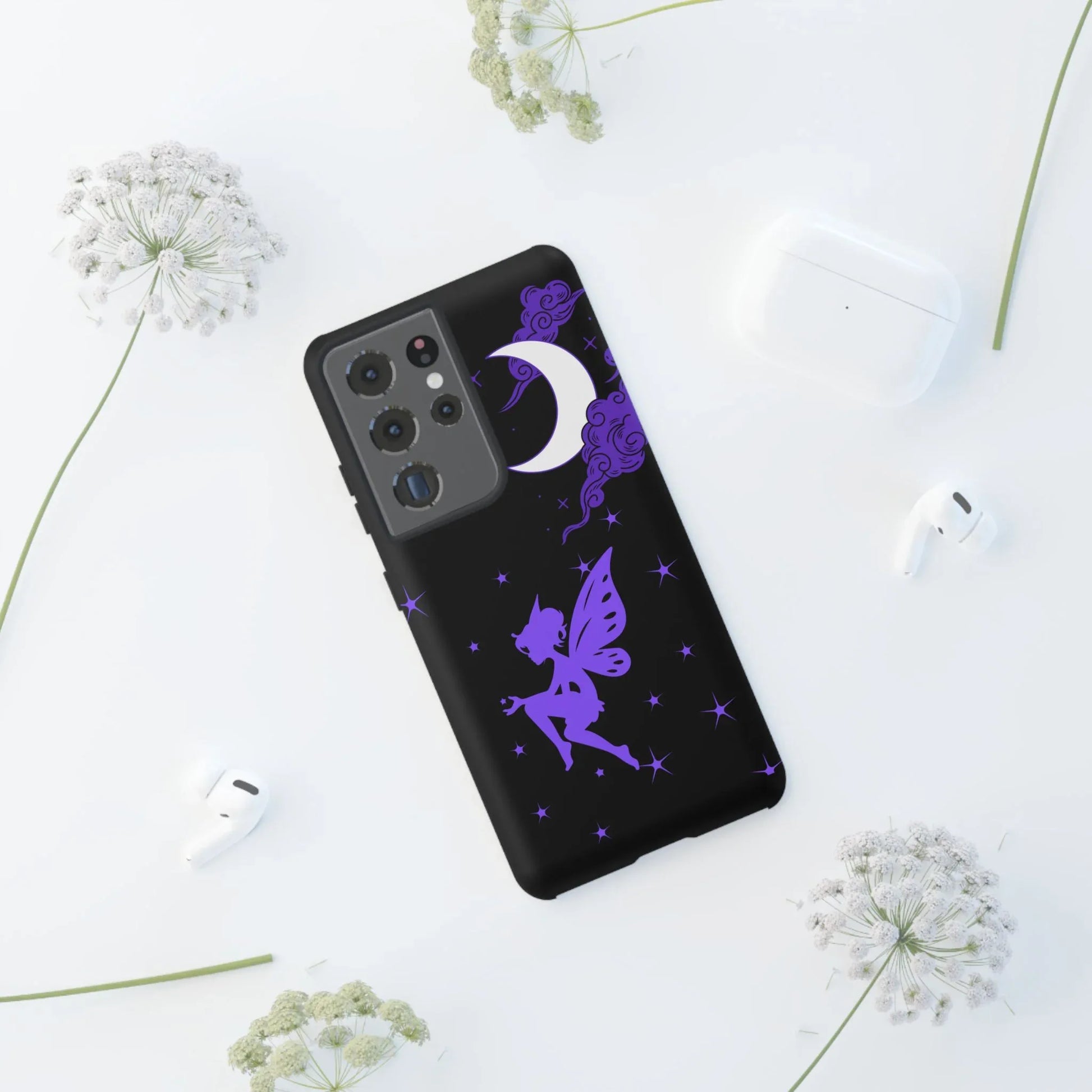 Moonlit Fairy Phone Case for iPhone 8-16 and Galaxy S10-S23 - KARARMDESIGN