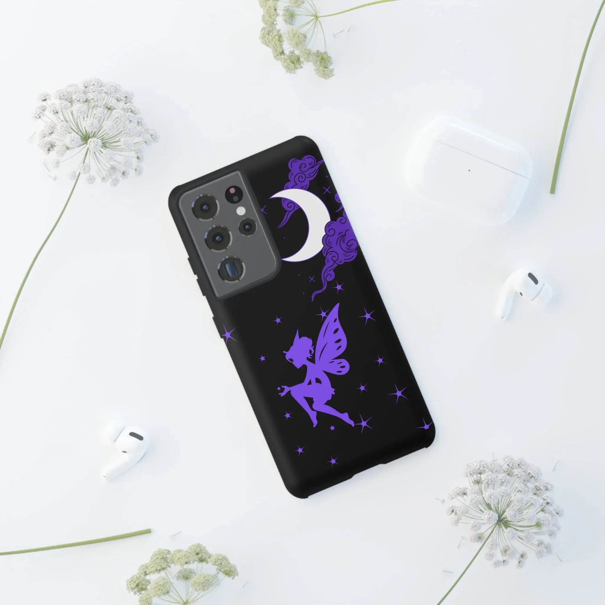 Moonlit Fairy Phone Case for iPhone 8-16 and Galaxy S10-S23 - KARARMDESIGN