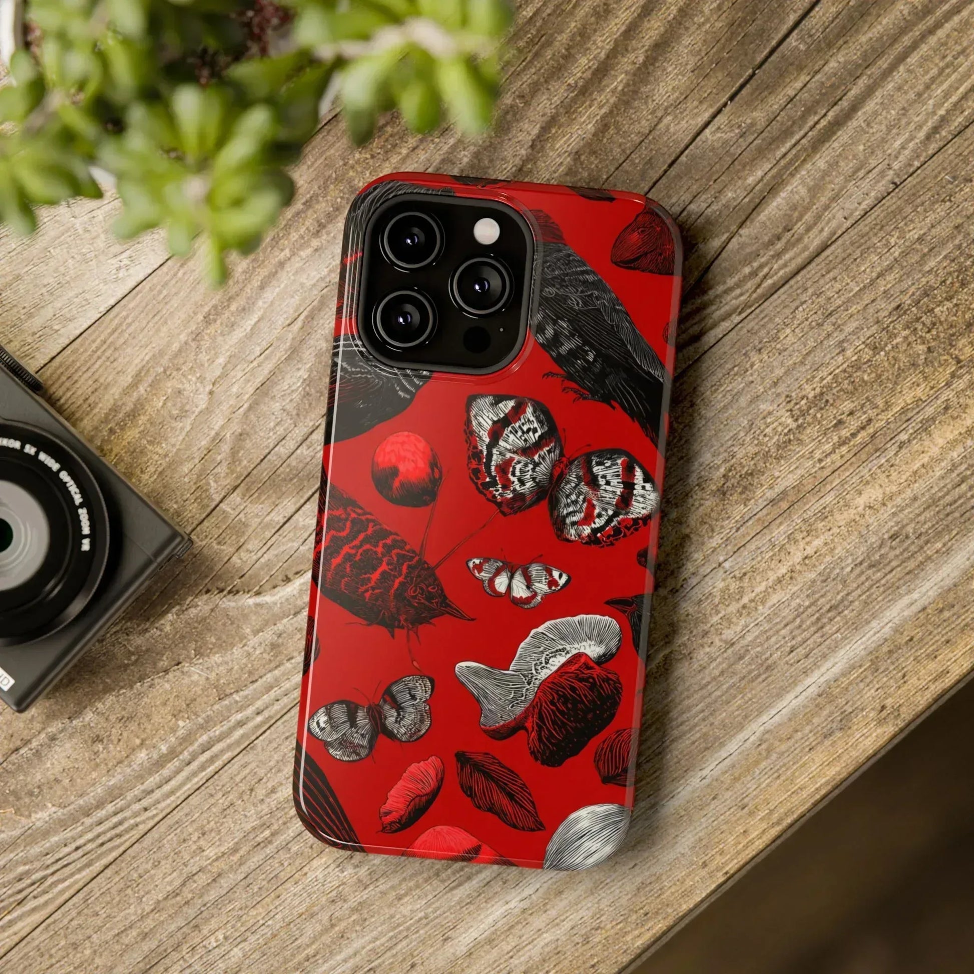 Crimson Wilderness Phone Case for iPhone 11-17 - KARARMDESIGN