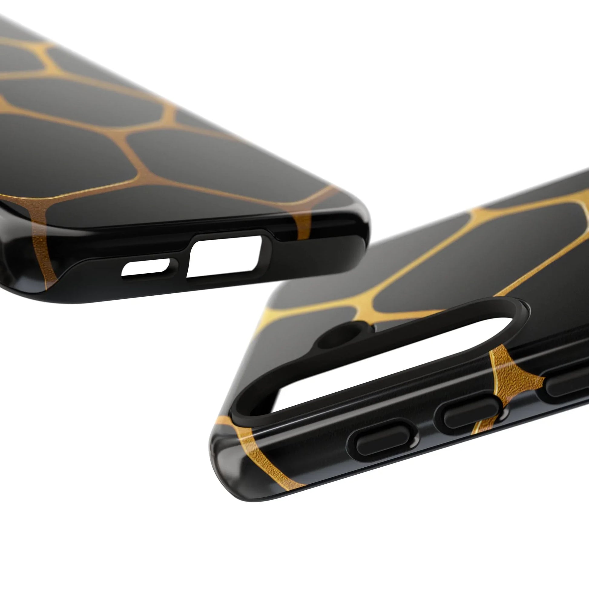 Golden Cellscape Phone Case for iPhone 8-16 and Galaxy S10-S25 Models - KarArmDesign