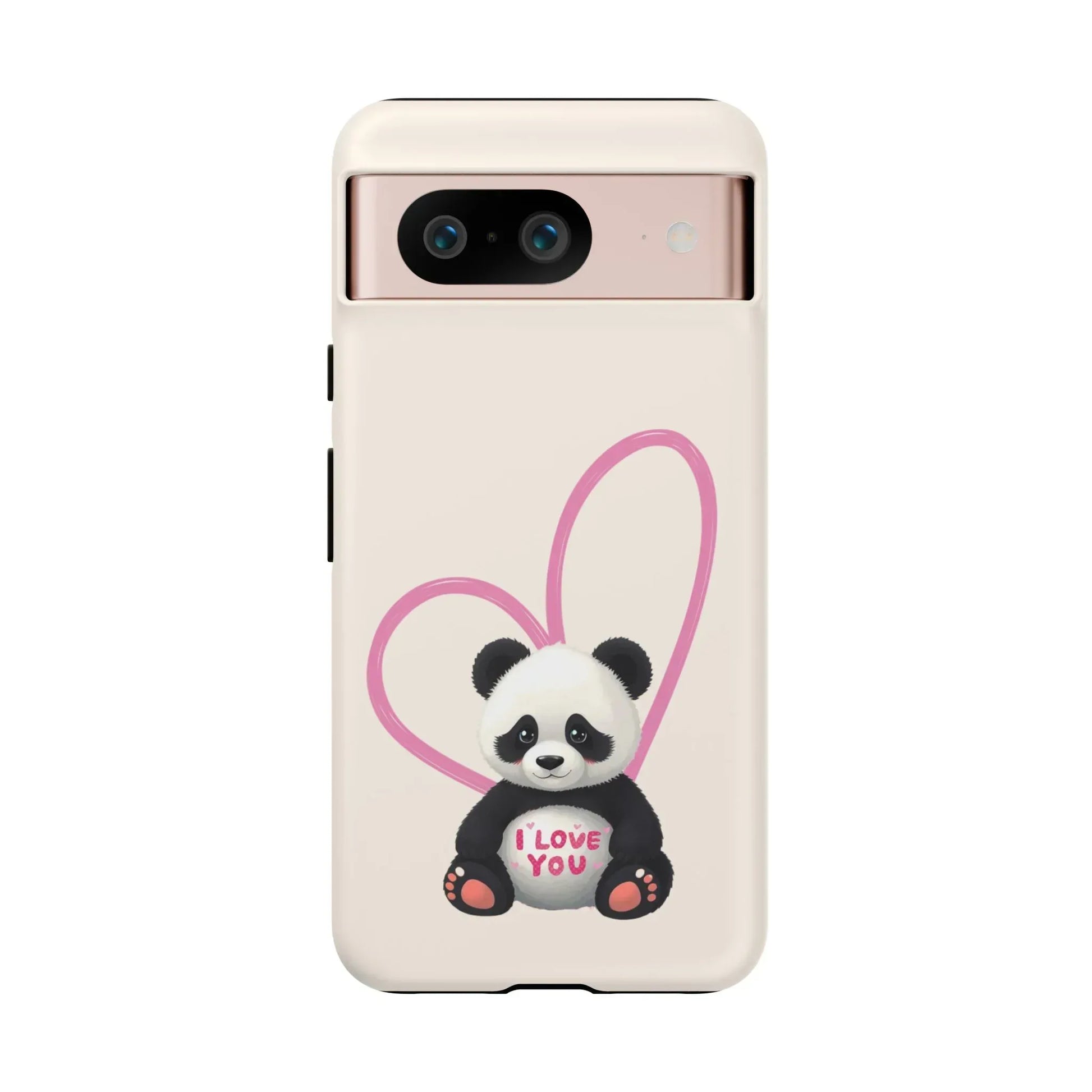 Cute Panda Heart Love Phone Case for Google Pixel up to 9 - KARARMDESIGN