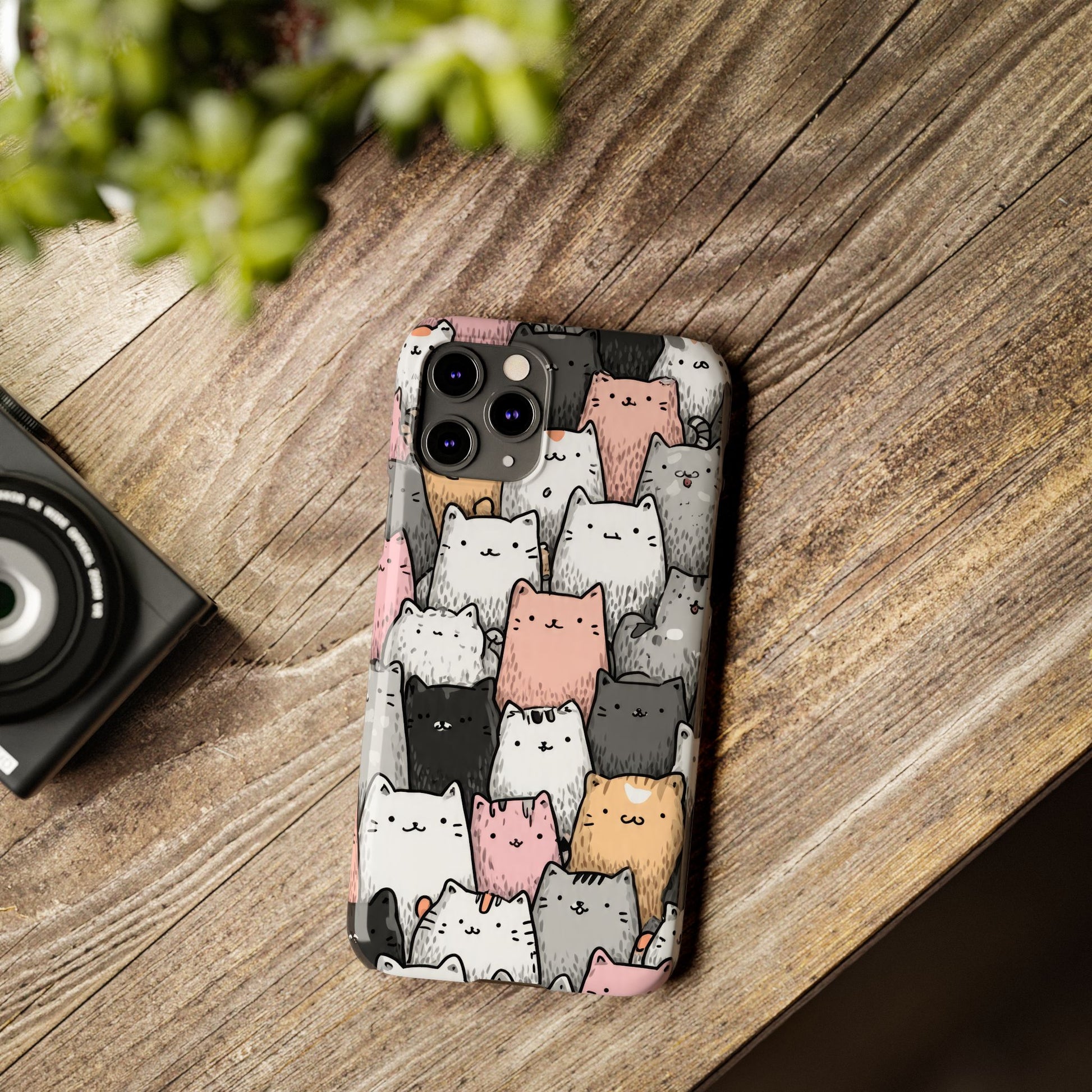 Cat Carnival Phone Case for iPhone 11-17 Models - KARARMDESIGN