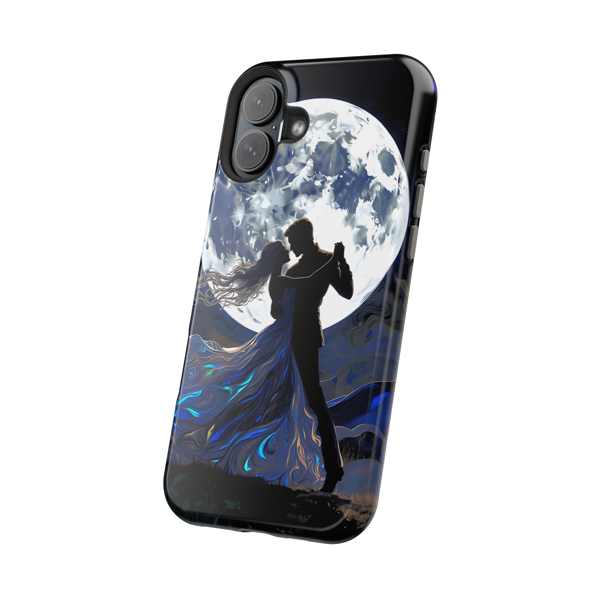 Romantic Moonlight Dance Magnetic Phone Case – iPhone 15–17 & Samsung Galaxy S26