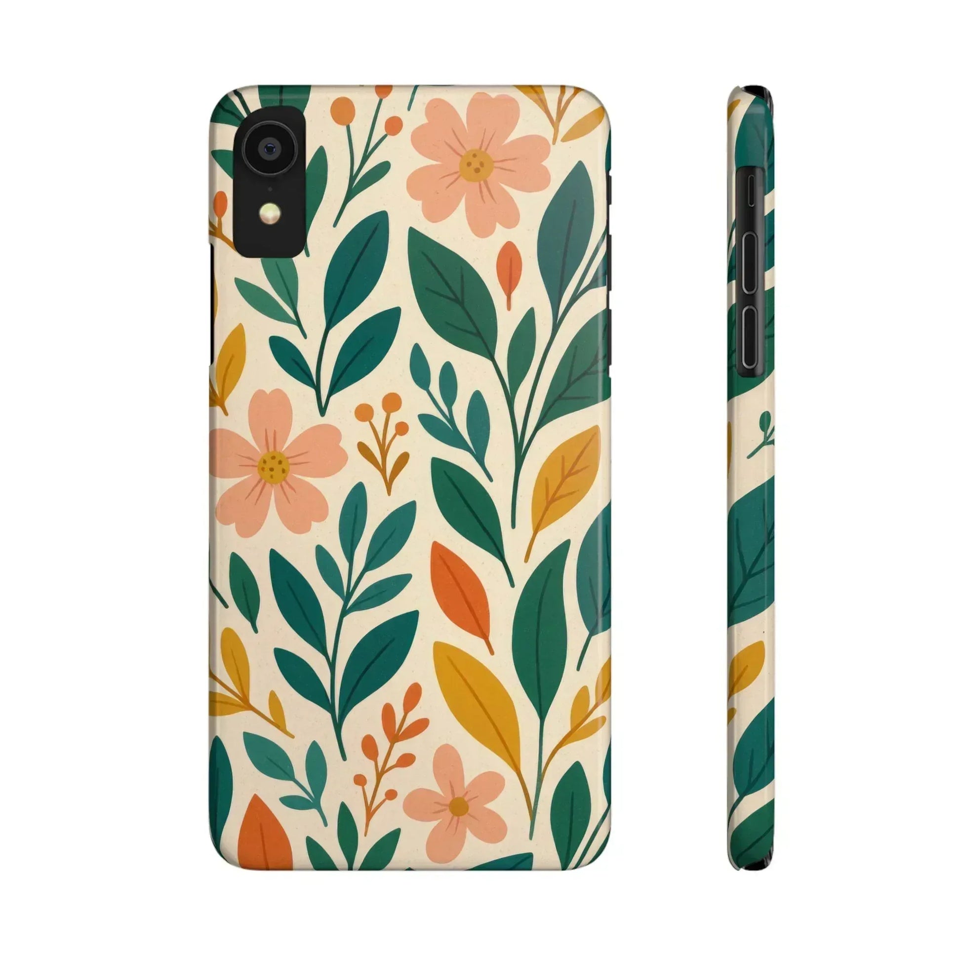 Floral Harmony Phone Case for iPhone 11-16 - KARARMDESIGN