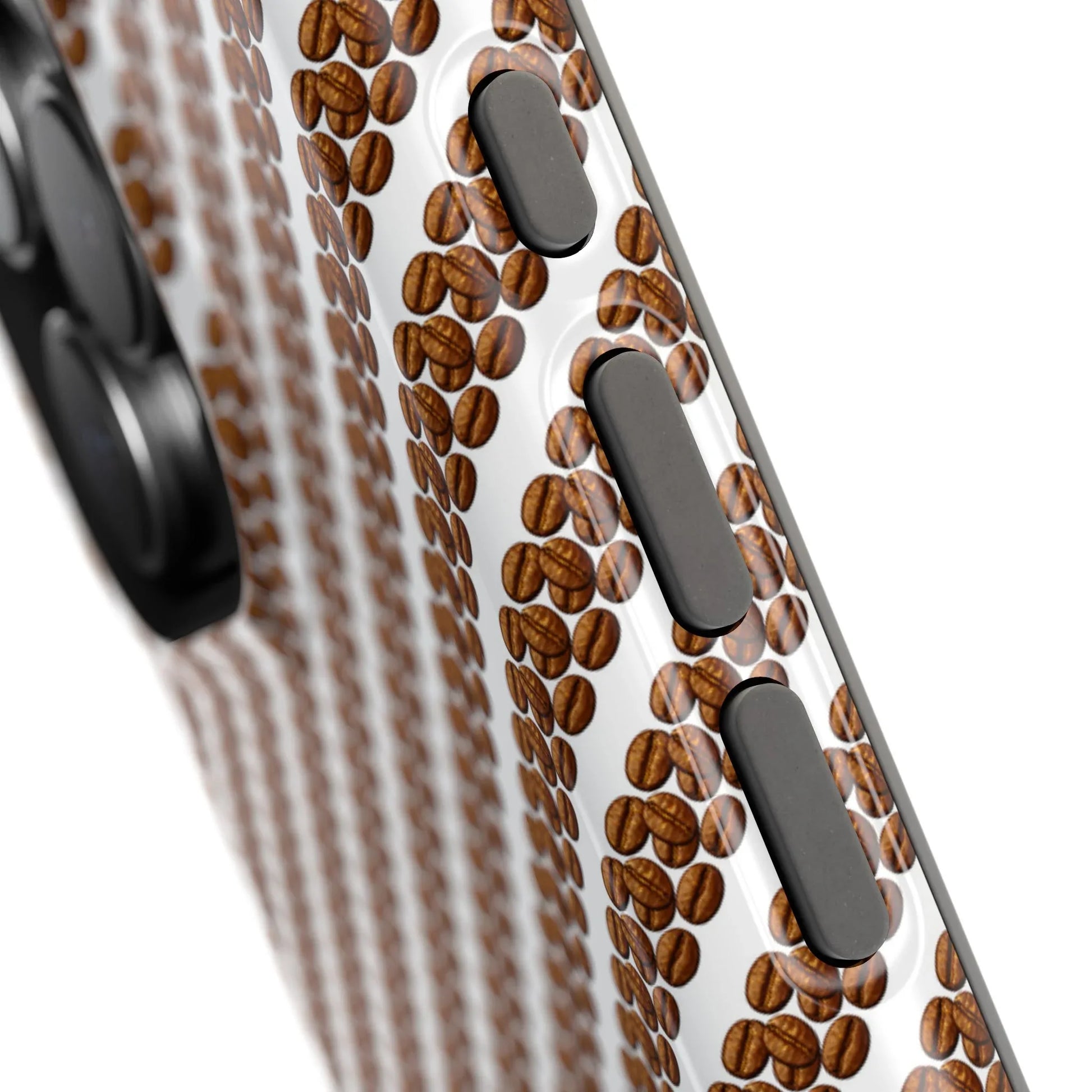 Stylish Coffee Pattern Phone Case for iPhone 11–17 and Galaxy S21–S22 - KARARMDESIGN