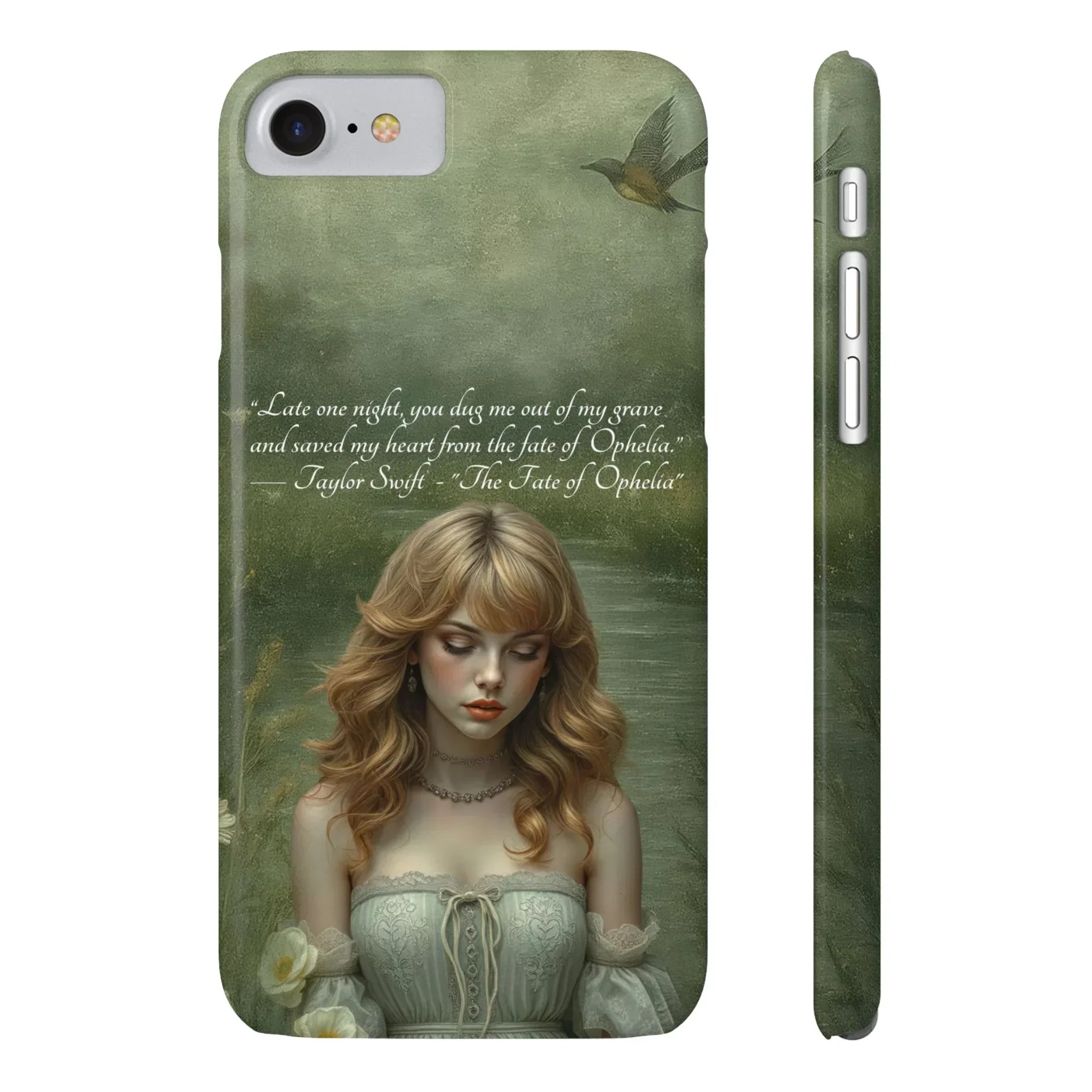 "Melancholic Ophelia" Phone Case for iPhone 11-17 Models - KARARMDESIGN