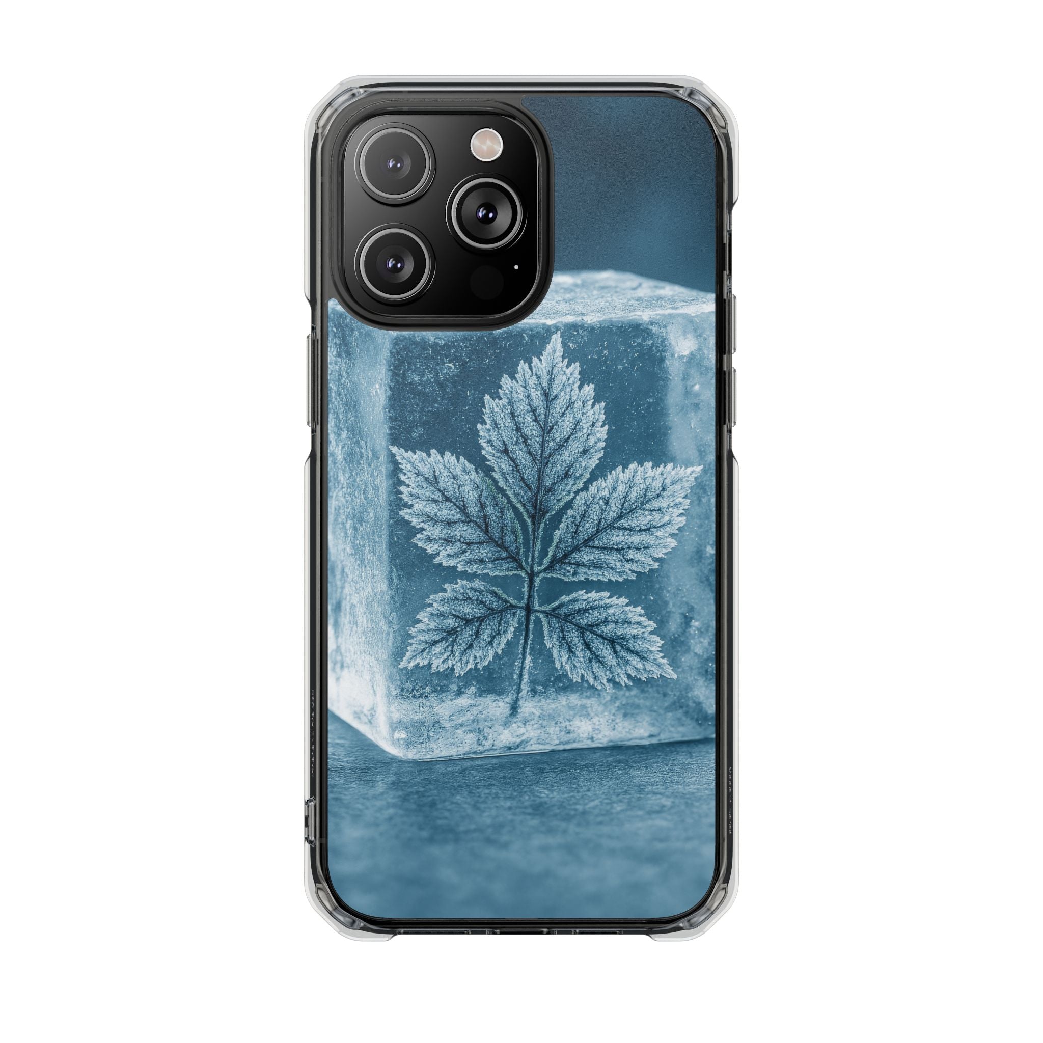 Frozen Leaf Phone Case for iPhone 14-17