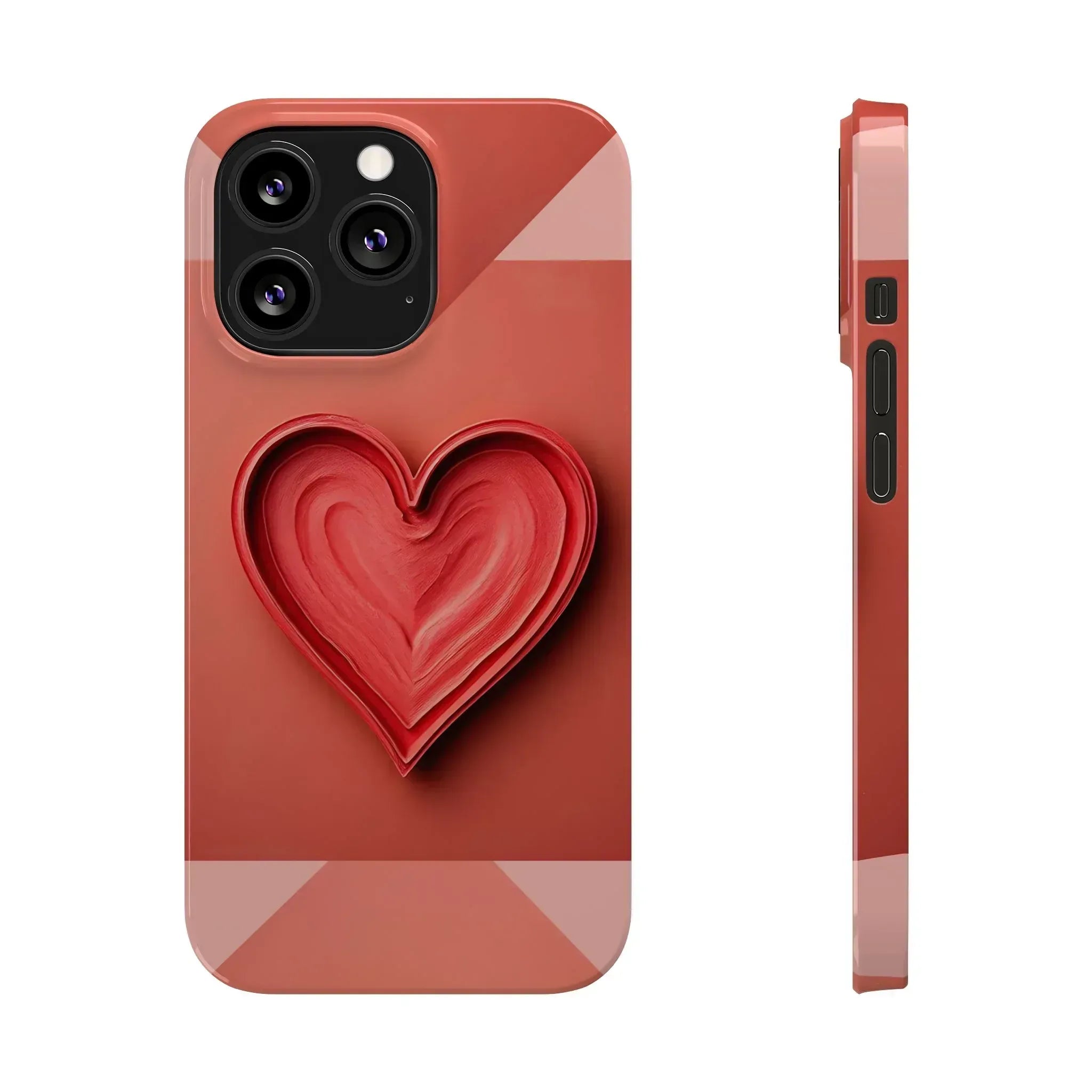 Heart Design Phone Case for iPhone 11-17 - KARARMDESIGN