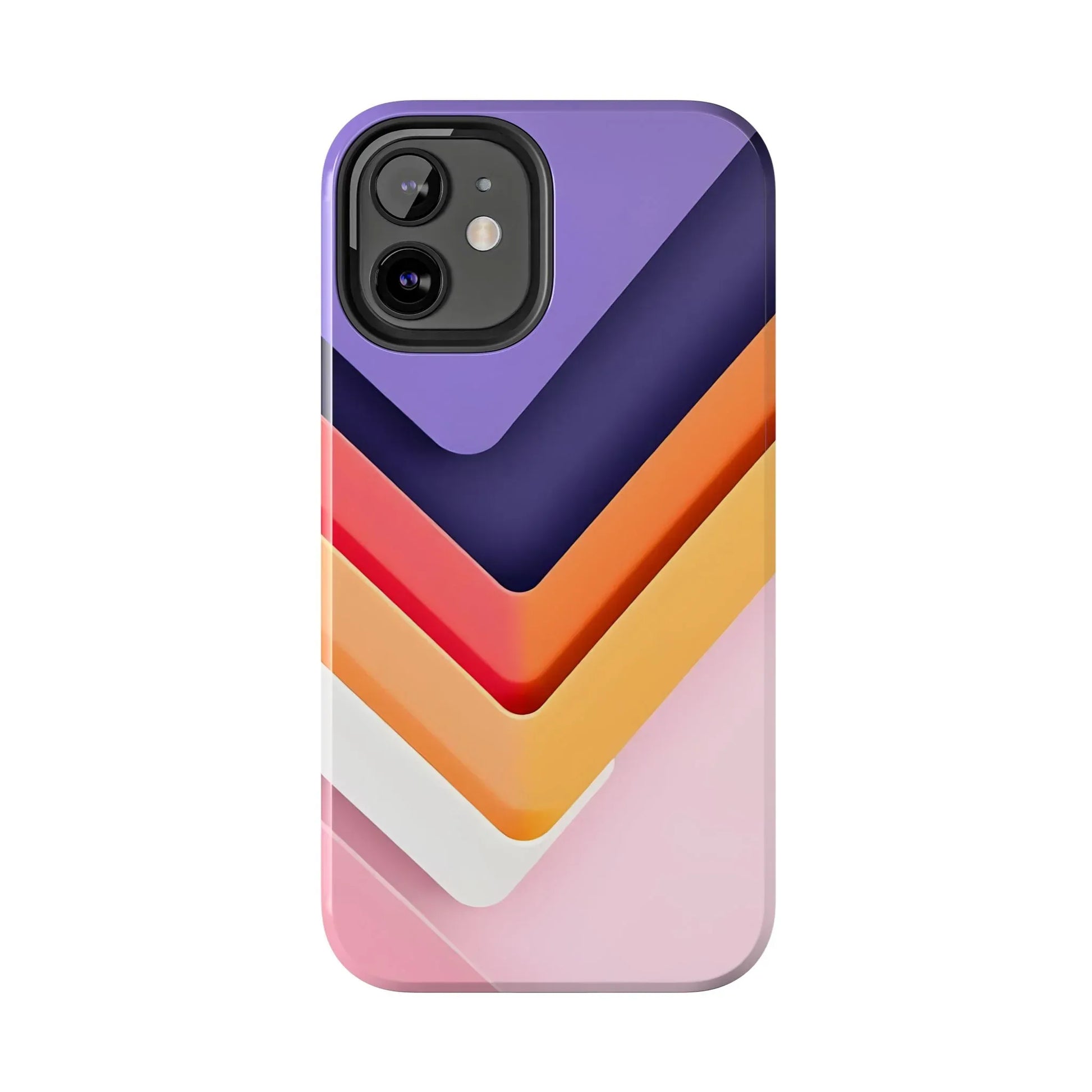 Vibrant Geometric Chevron Phone Case for iPhone and Galaxy - KARARMDESIGN