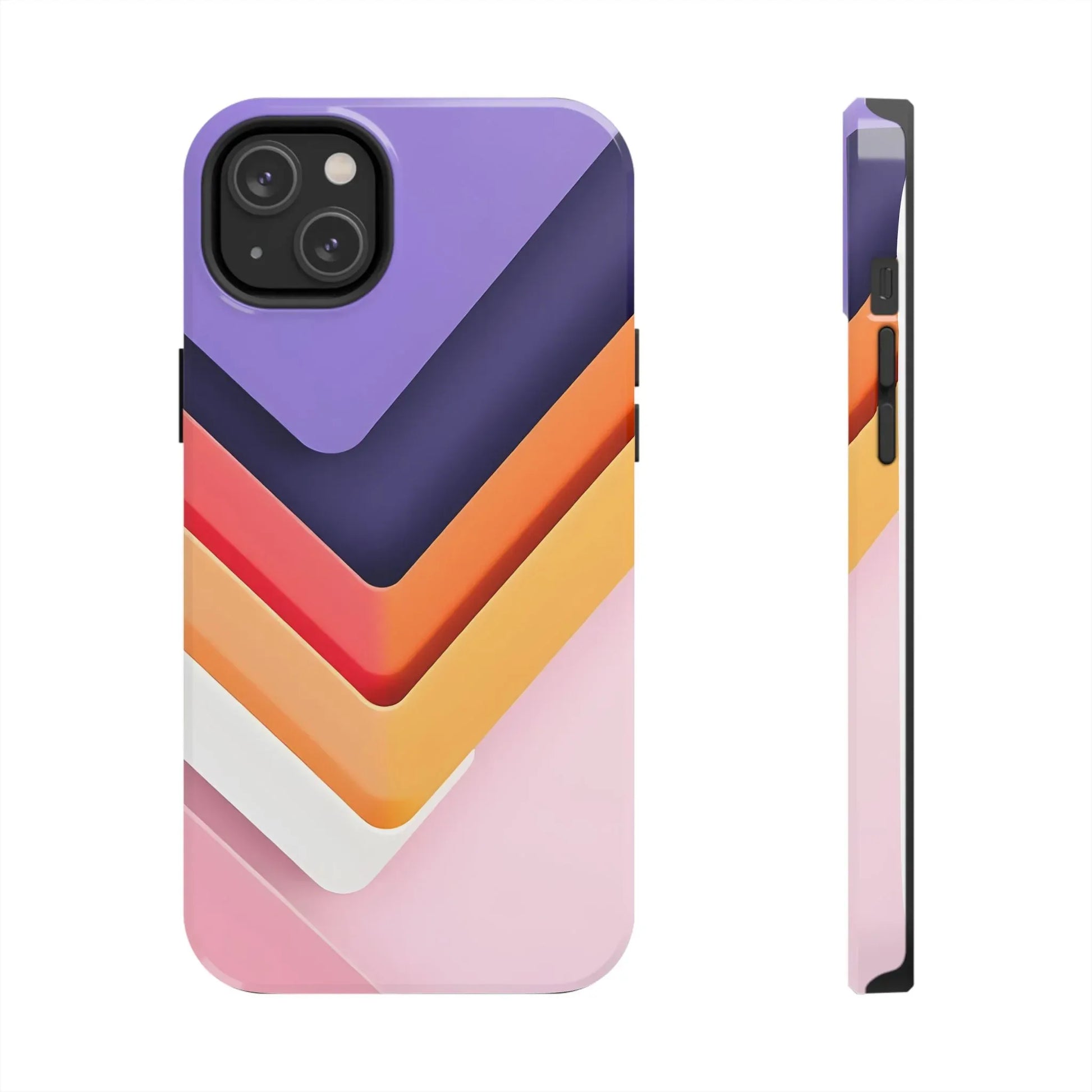 Vibrant Geometric Chevron Phone Case for iPhone and Galaxy - KARARMDESIGN