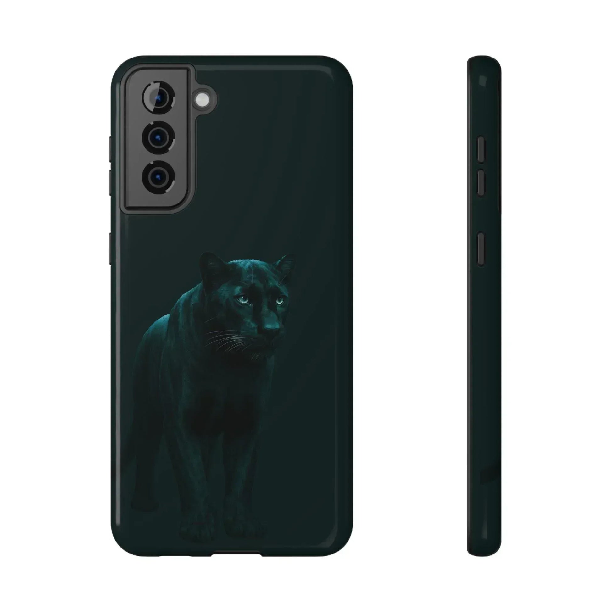 Black Panther Phone Case for iPhone 12-16 and Galaxy S21-S22 - KARARMDESIGN