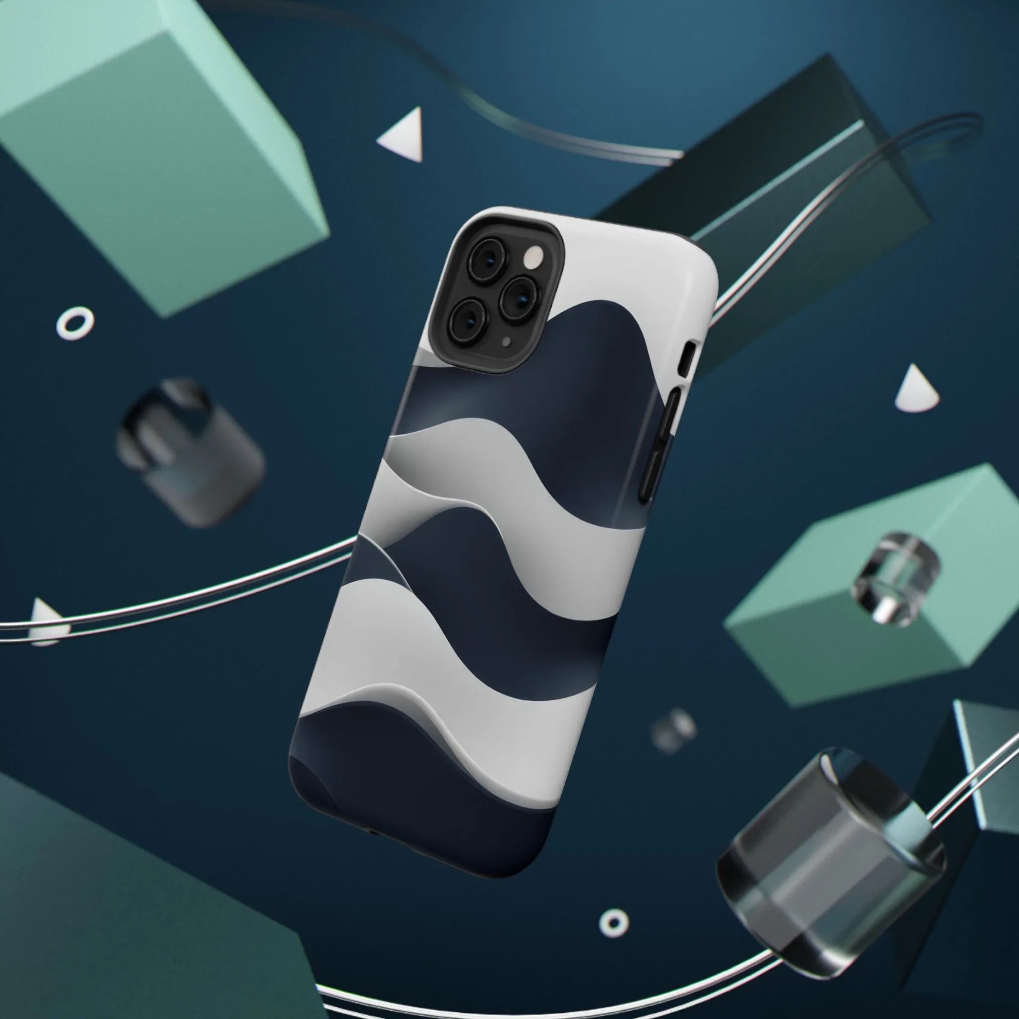 Ocean Flow Phone Case for iPhone 11-17 and Galaxy S21-S22 - KARARMDESIGN