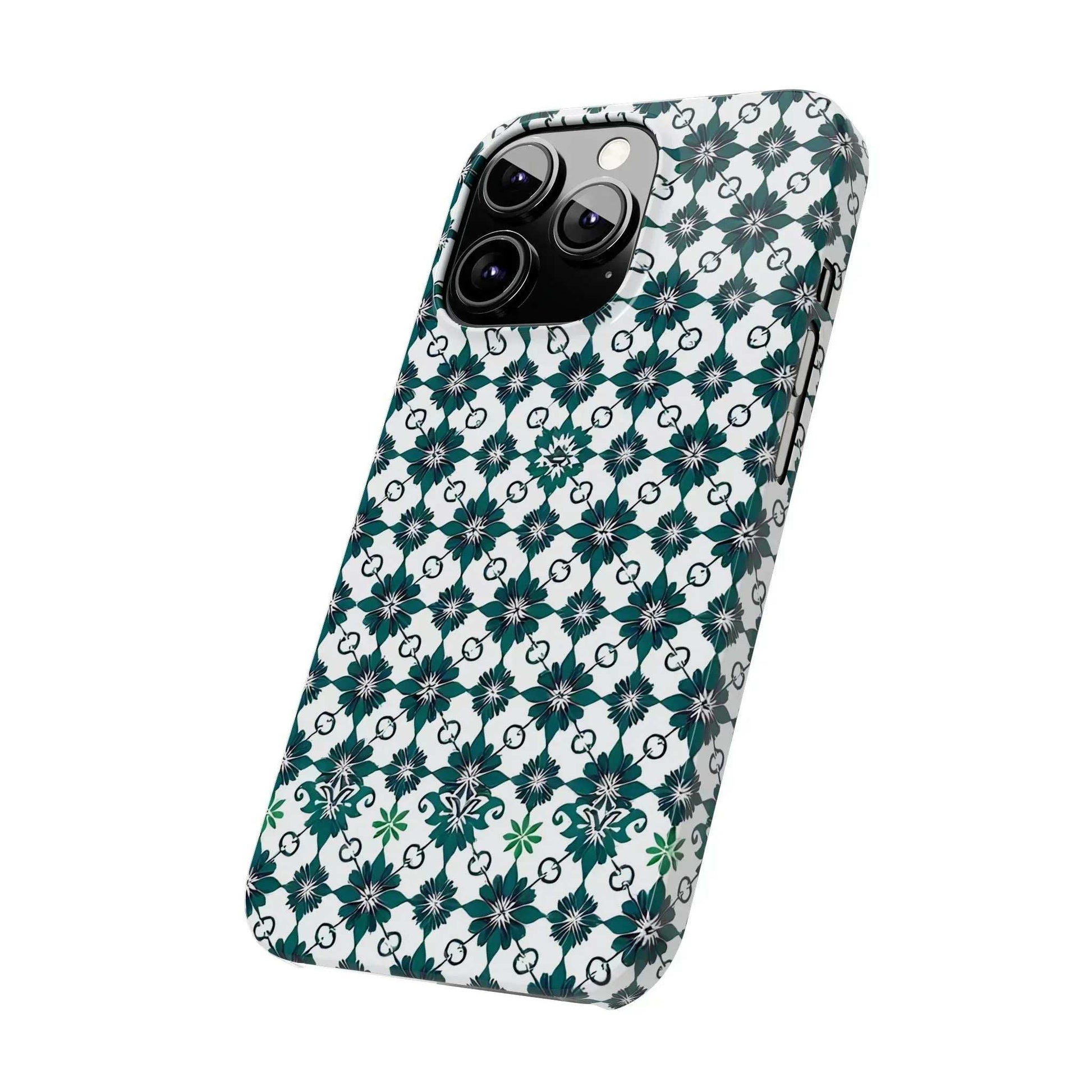 Elegant Geometric Pattern Phone Case for iPhone 11-17 - KARARMDESIGN