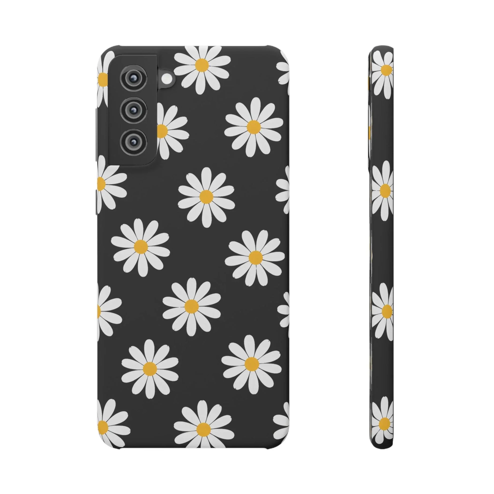 Daisy Charm Phone Case for iPhone 11-17 and Galaxy S20-S25 - KARARMDESIGN