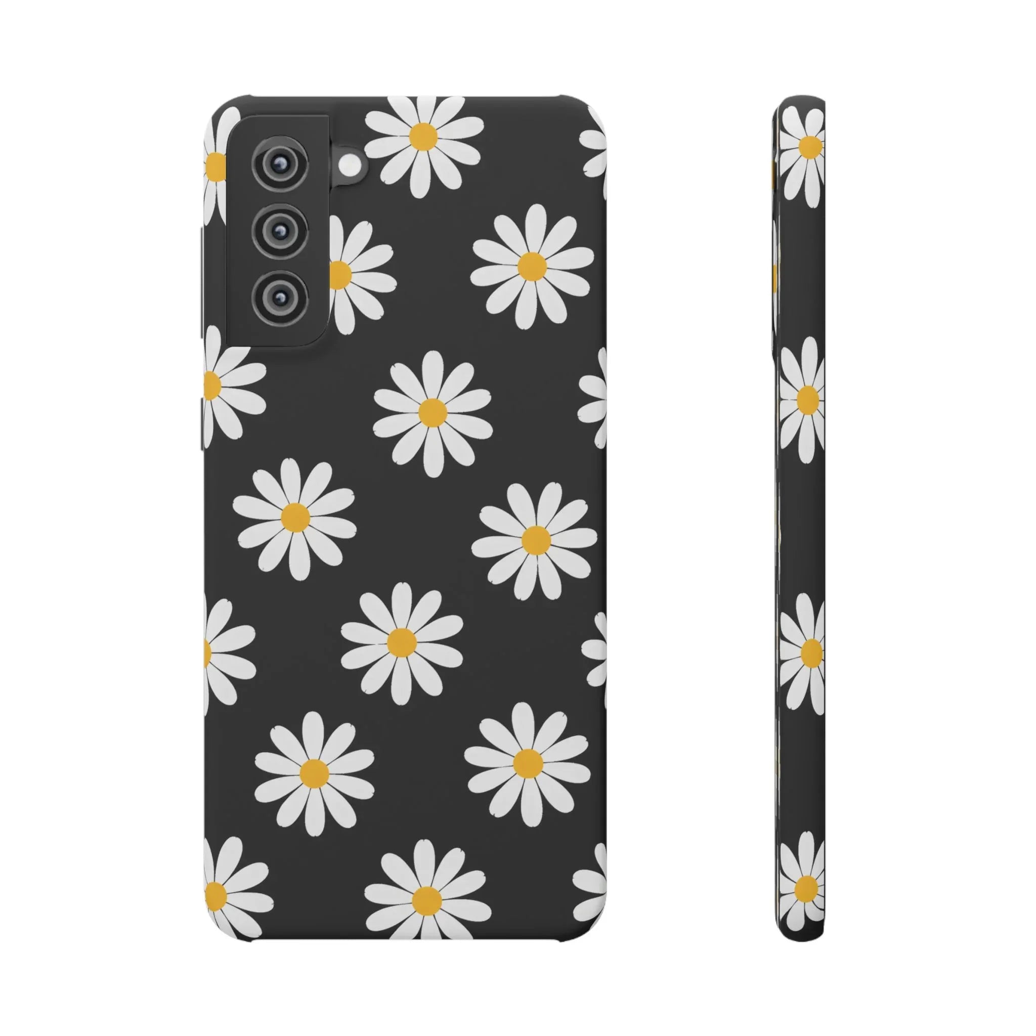 Daisy Charm Phone Case for iPhone 11-17 and Galaxy S20-S25 - KARARMDESIGN