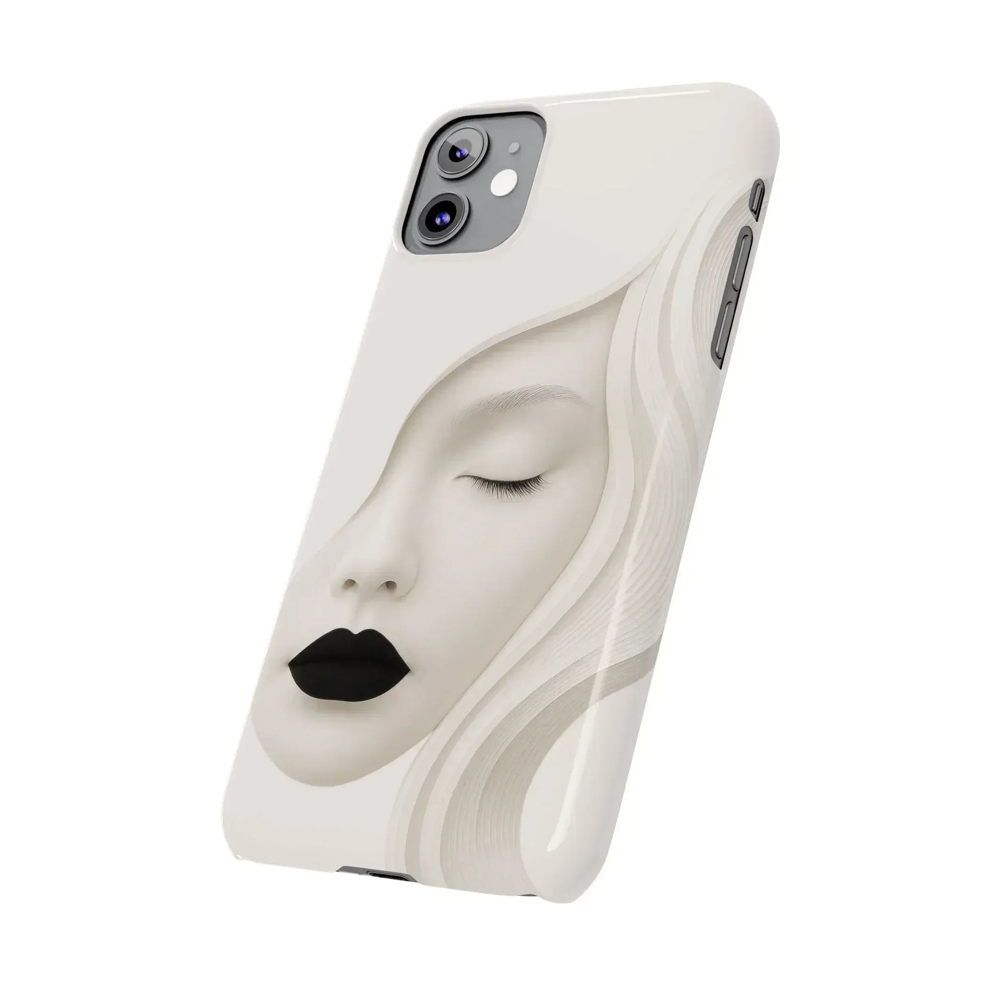Minimalist Face Phone Case for iPhone 11-17 - KARARMDESIGN