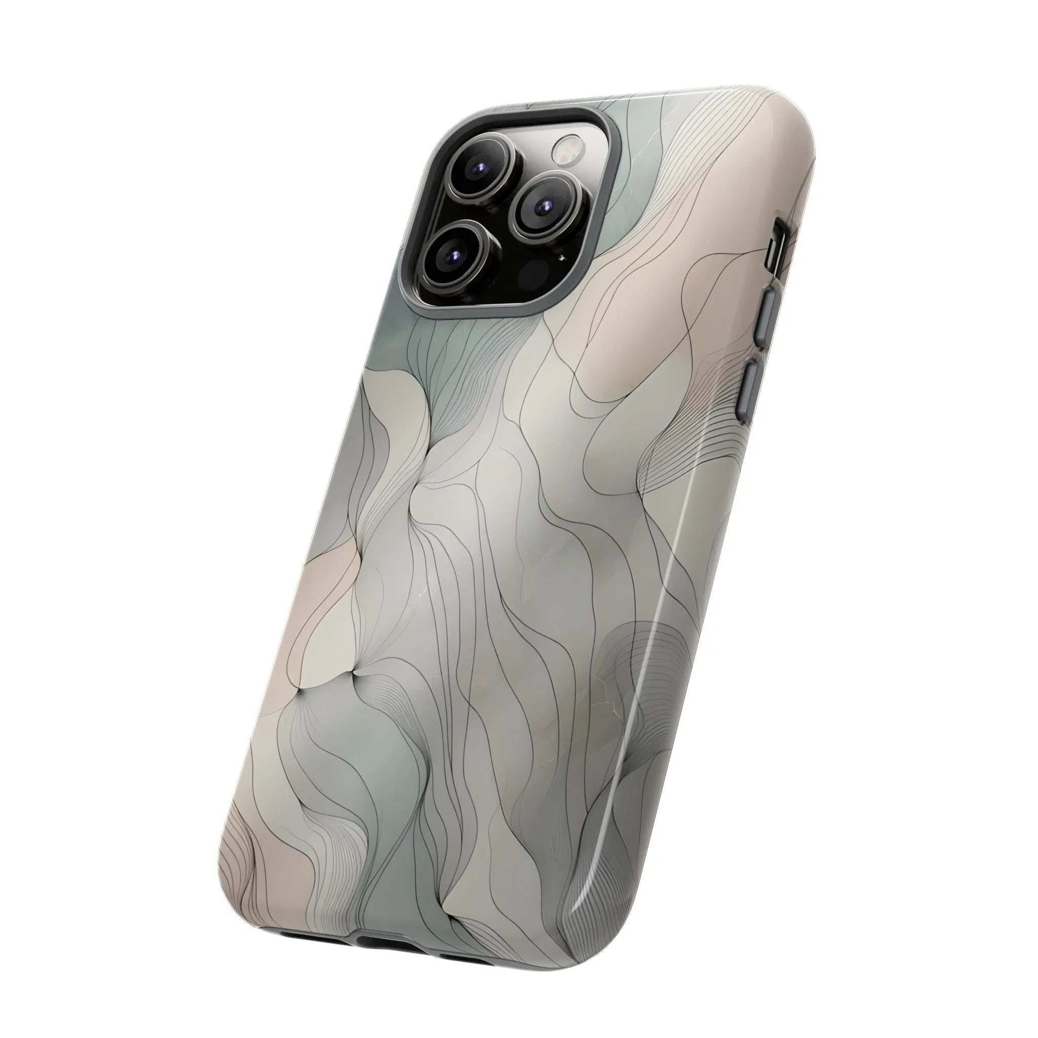 Pastel Wave Phone Case – Minimalist Design for iPhone & Pixel - KARARMDESIGN