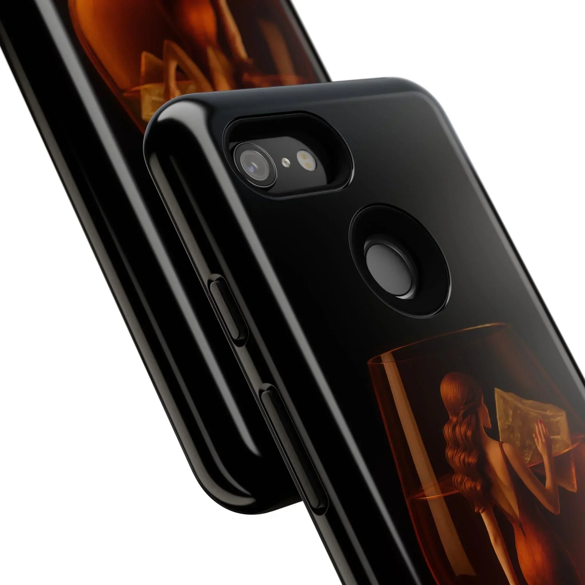 Elegant Midnight Lady Phone Case for iPhone 8-16 and Google Pixel up to 9 Models - KarArmDesign