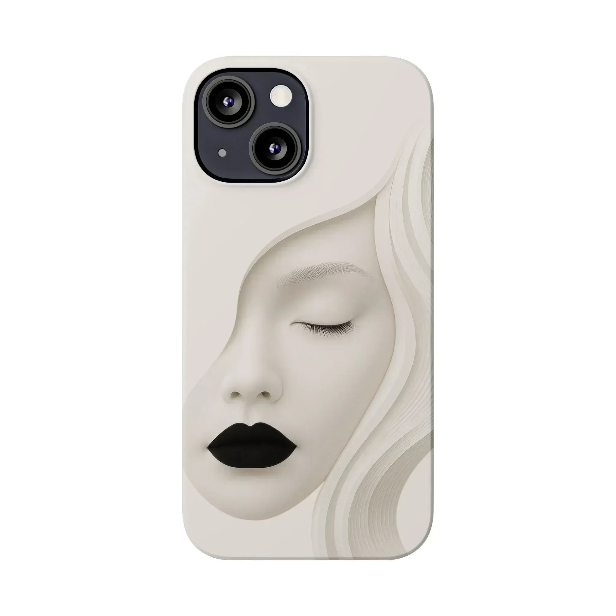 Minimalist Face Phone Case for iPhone 11-17 - KARARMDESIGN