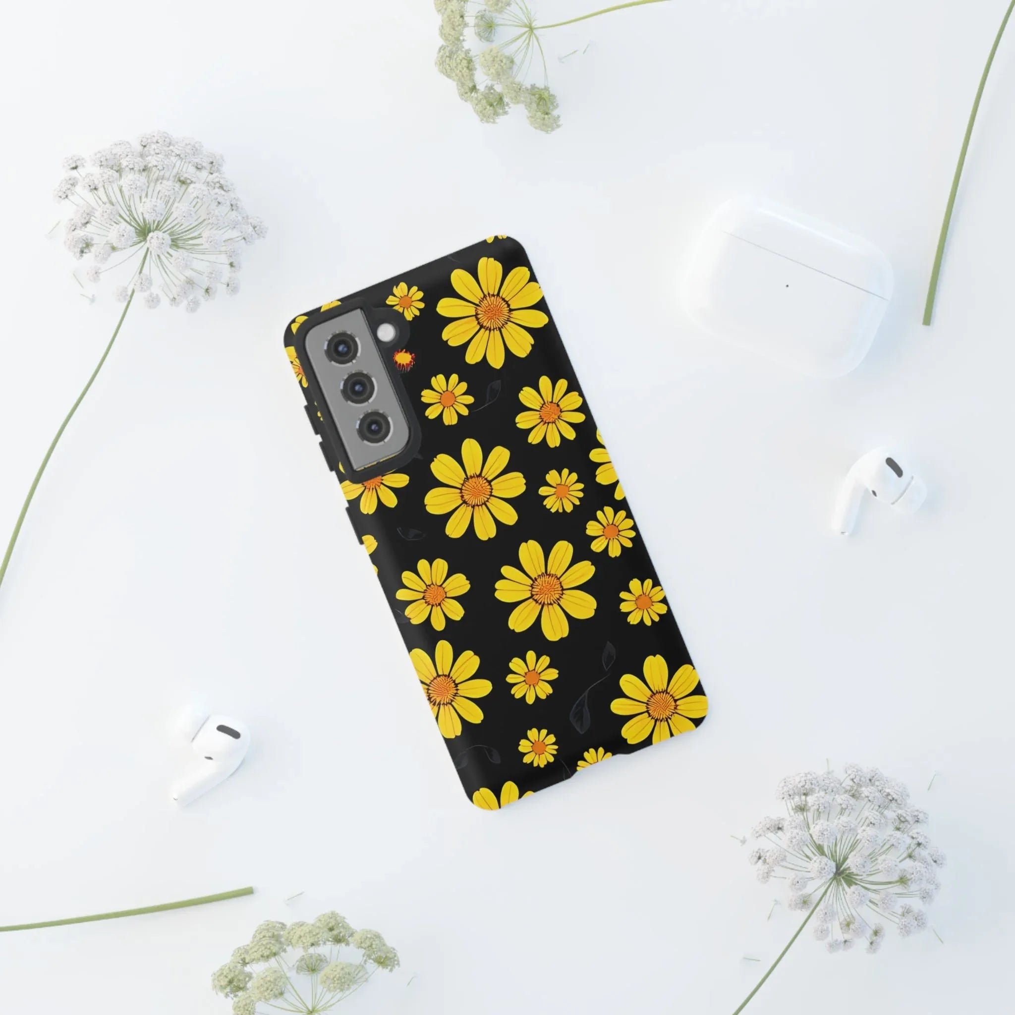 Elegant Floral Phone Case for Samsung Galaxy S20-S25 - KARARMDESIGN
