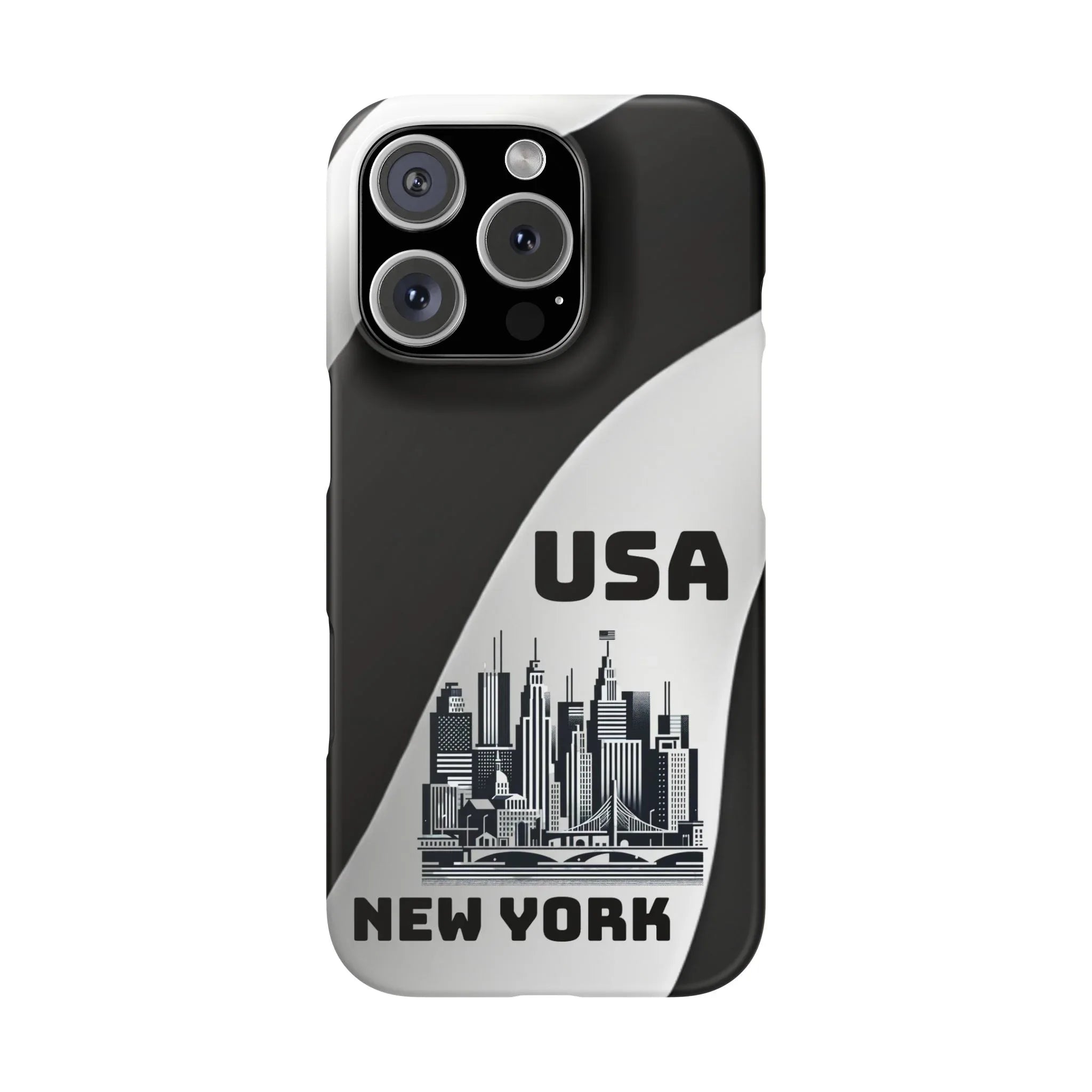 Monochrome New York City Phone Case for iPhone, Galaxy & Pixel - KARARMDESIGN