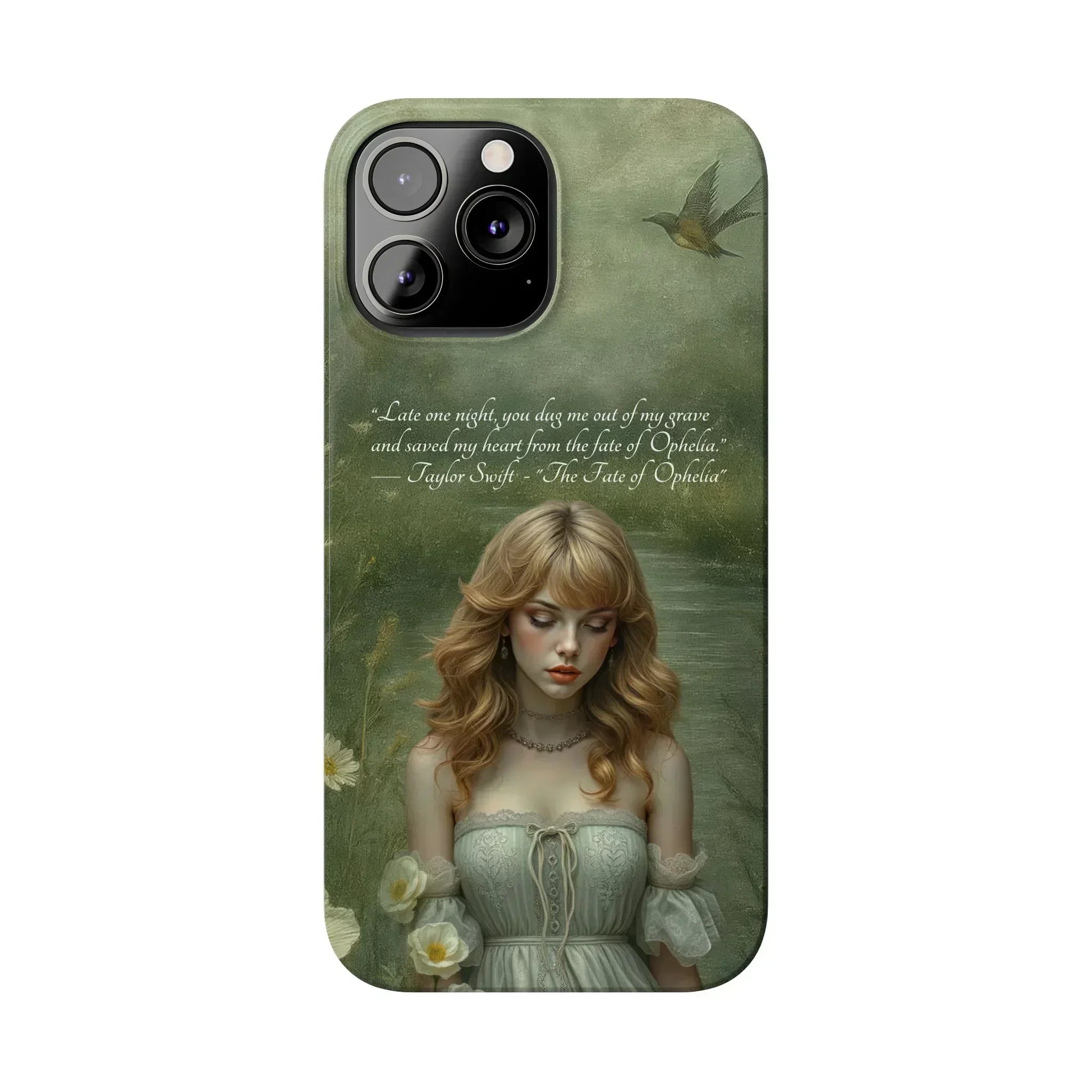 "Melancholic Ophelia" Phone Case for iPhone 11-17 Models - KARARMDESIGN