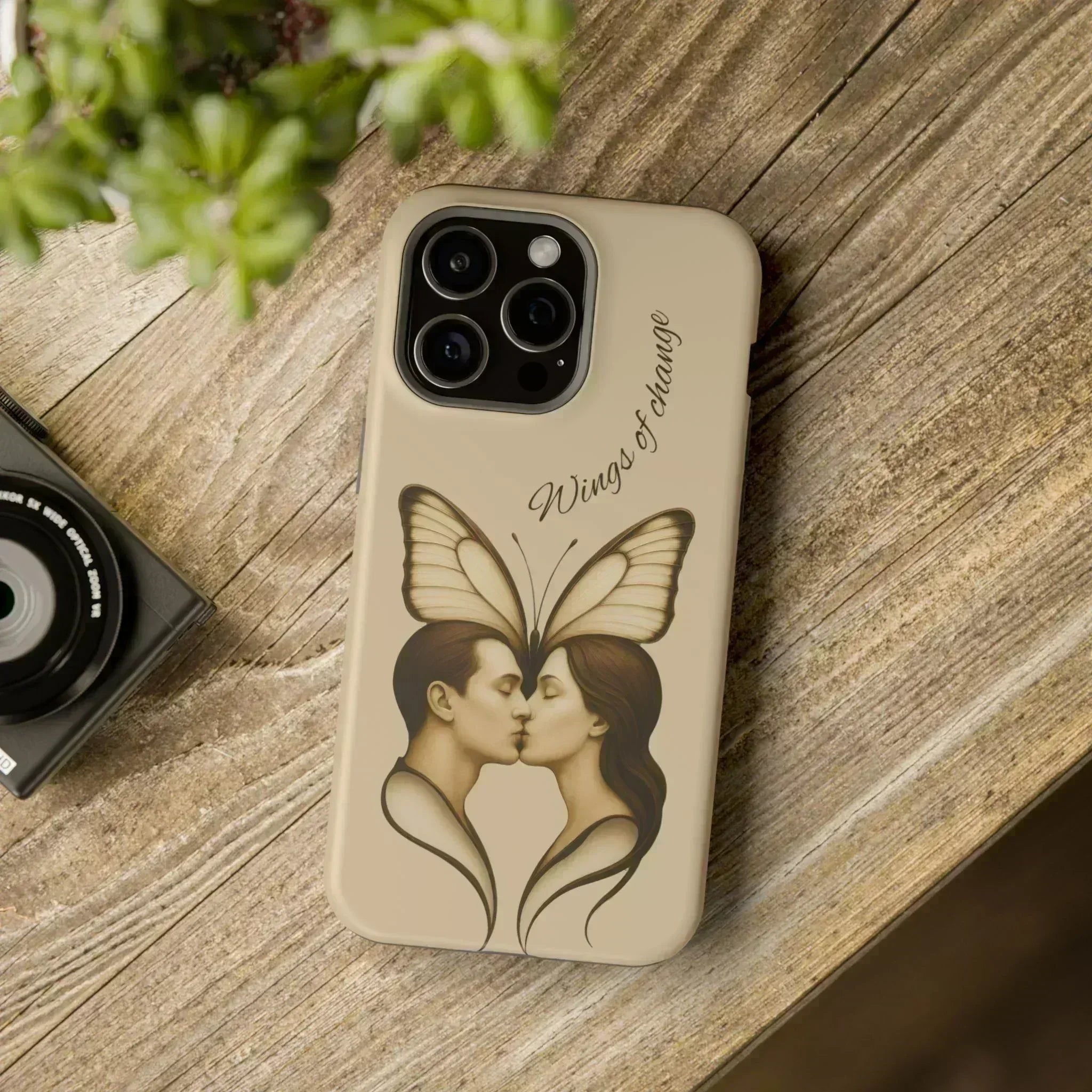Romantic Butterfly Couple Phone Case for iPhone 12-16 and Galaxy S21-S22 - KARARMDESIGN