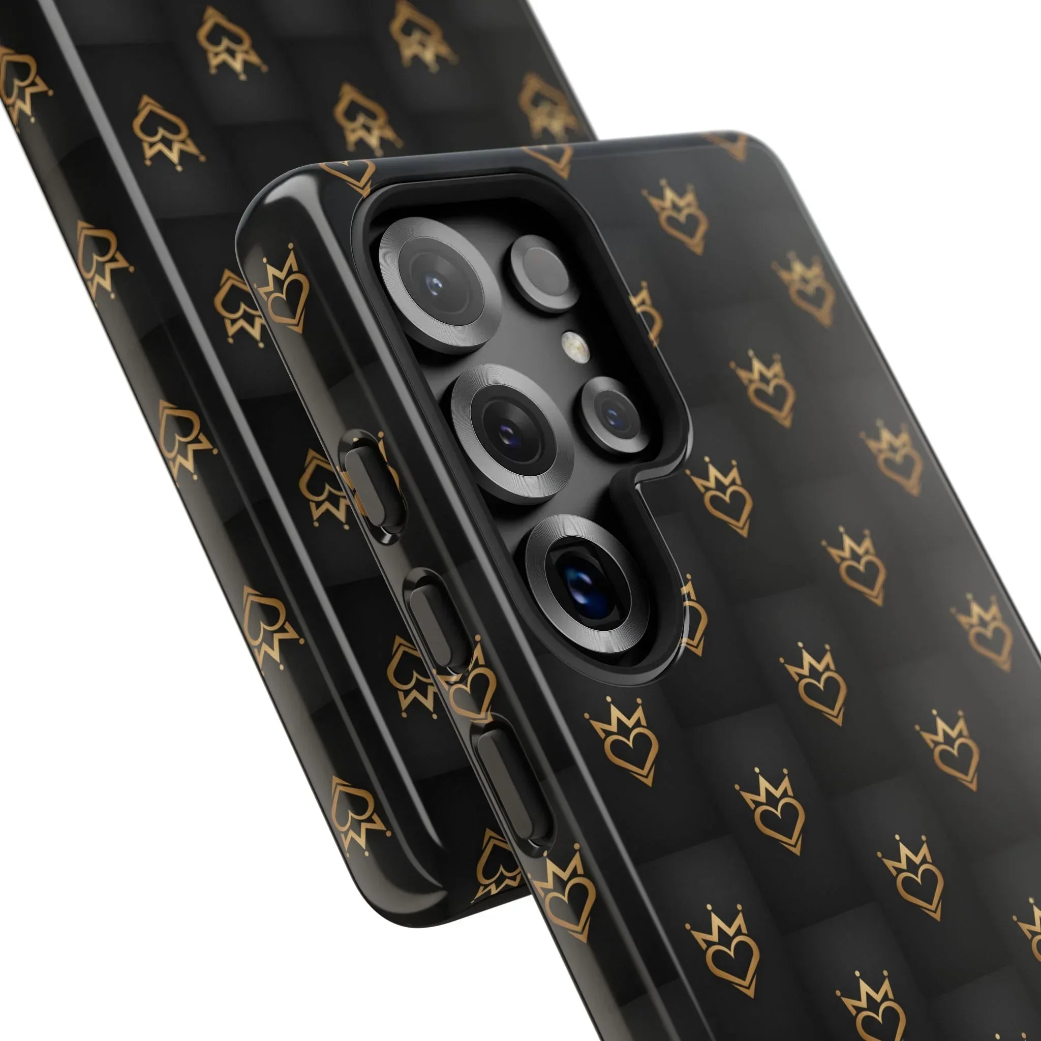 Crowned Heart Doodle Phone Case for iPhone 11-17 & Galaxy S10-S25 - KARARMDESIGN