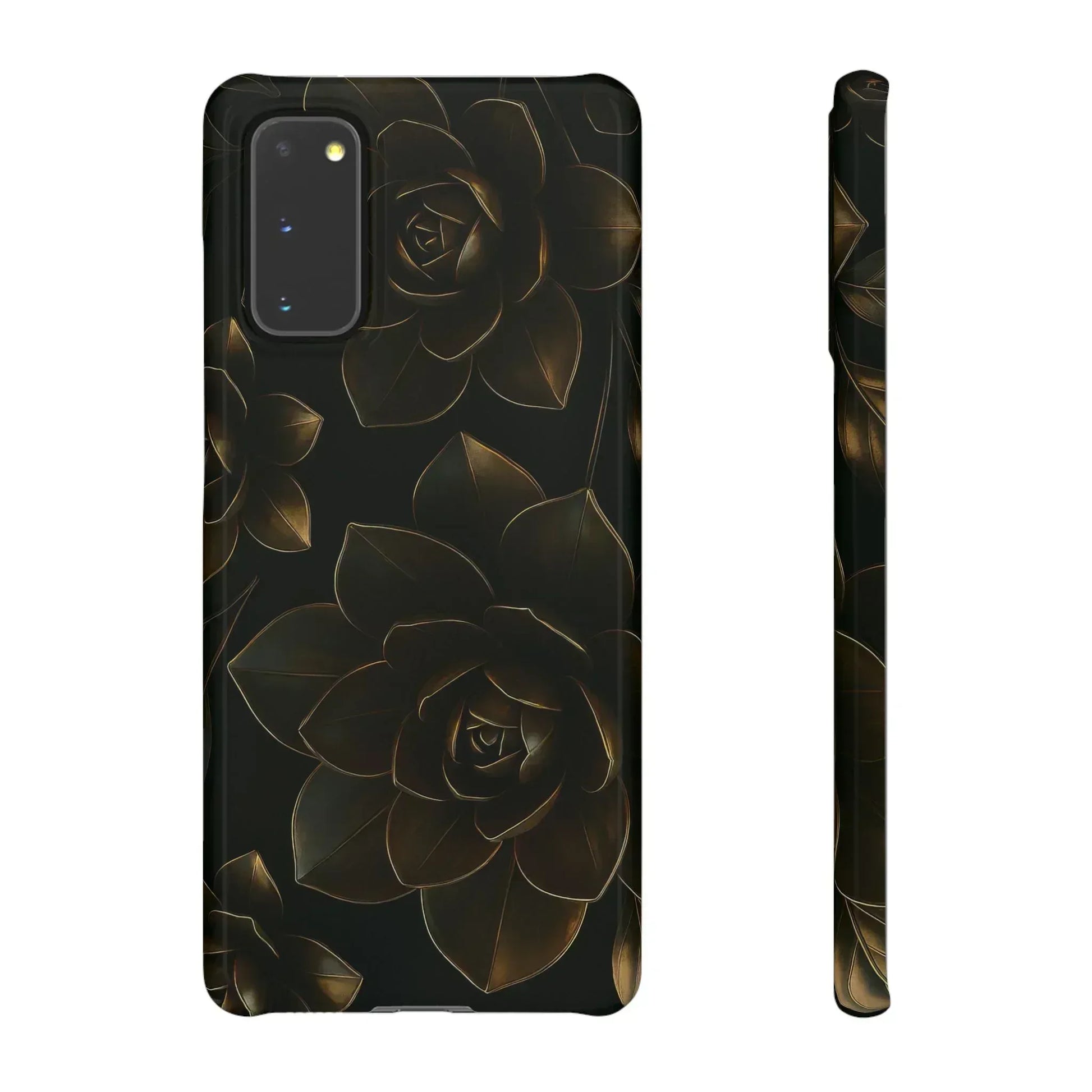 Metal Flower Phone Case for iPhone 8-16 and Galaxy S20-S24 - KARARMDESIGN