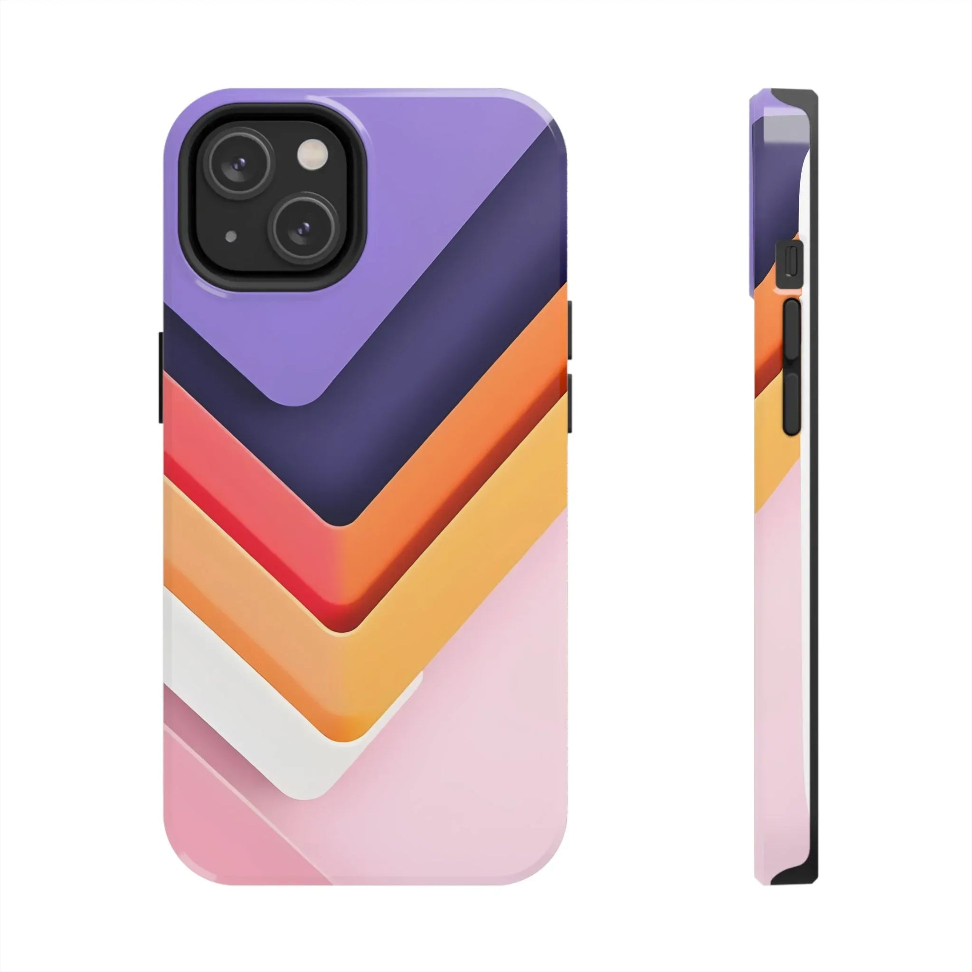 Vibrant Geometric Chevron Phone Case for iPhone and Galaxy - KARARMDESIGN