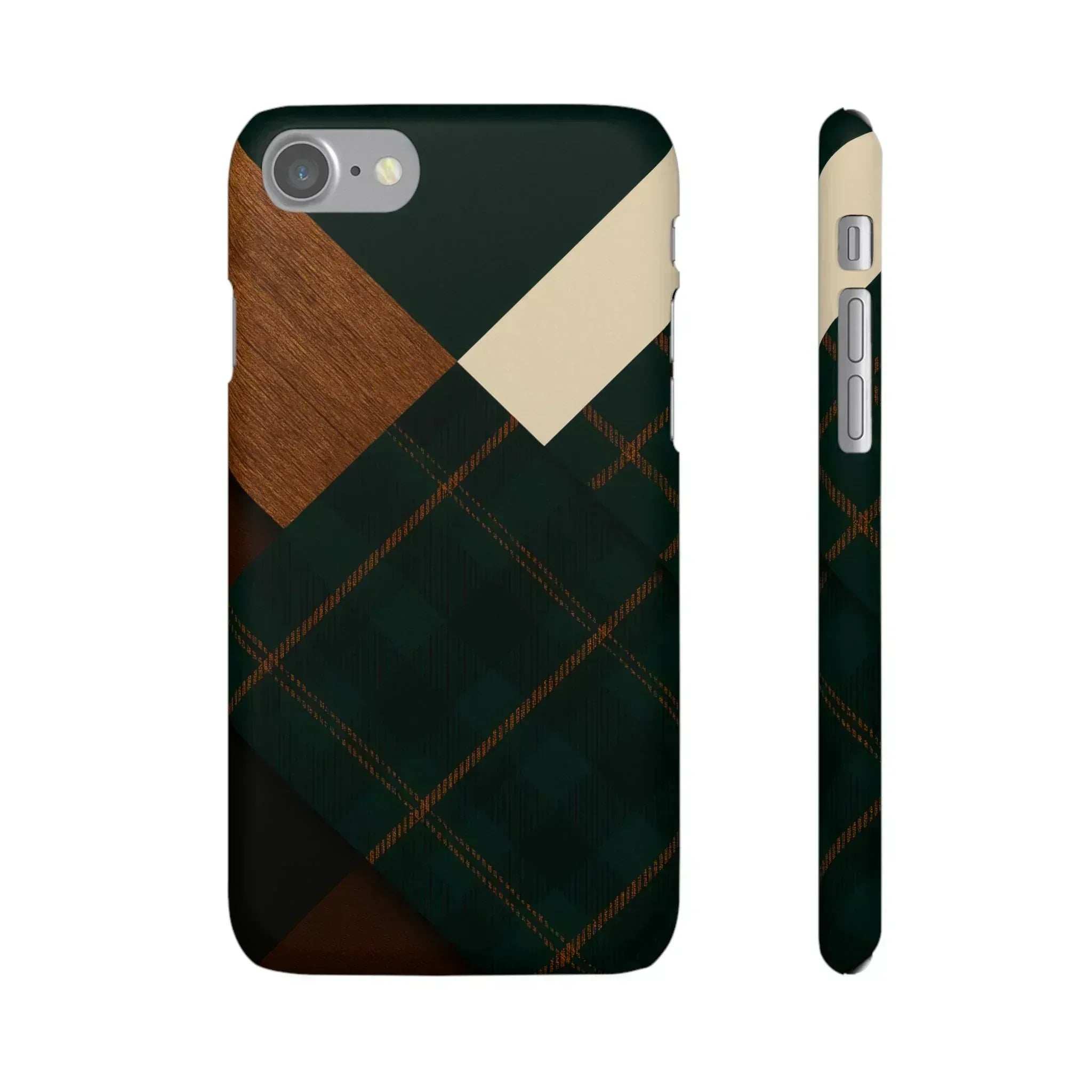 Rustic Green Phone Case for iPhone 8-16 and Galaxy S20-S24 - KARARMDESIGN