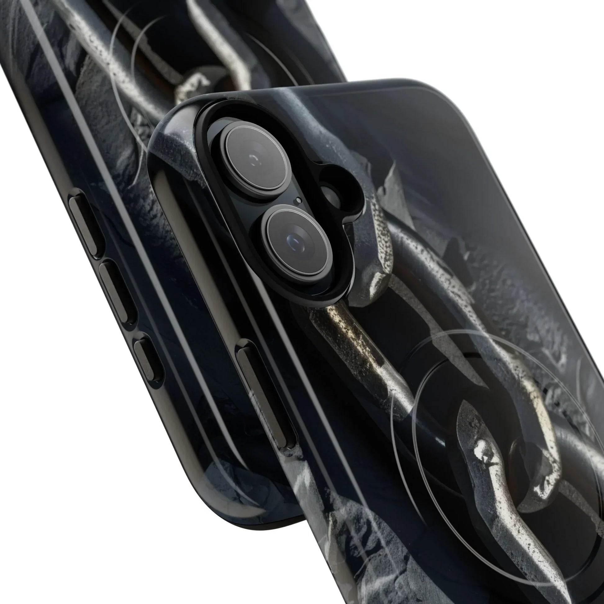 “Iron Chain” Tough Magnetic Phone Case for iPhone 14-16 Models - KarArmDesign