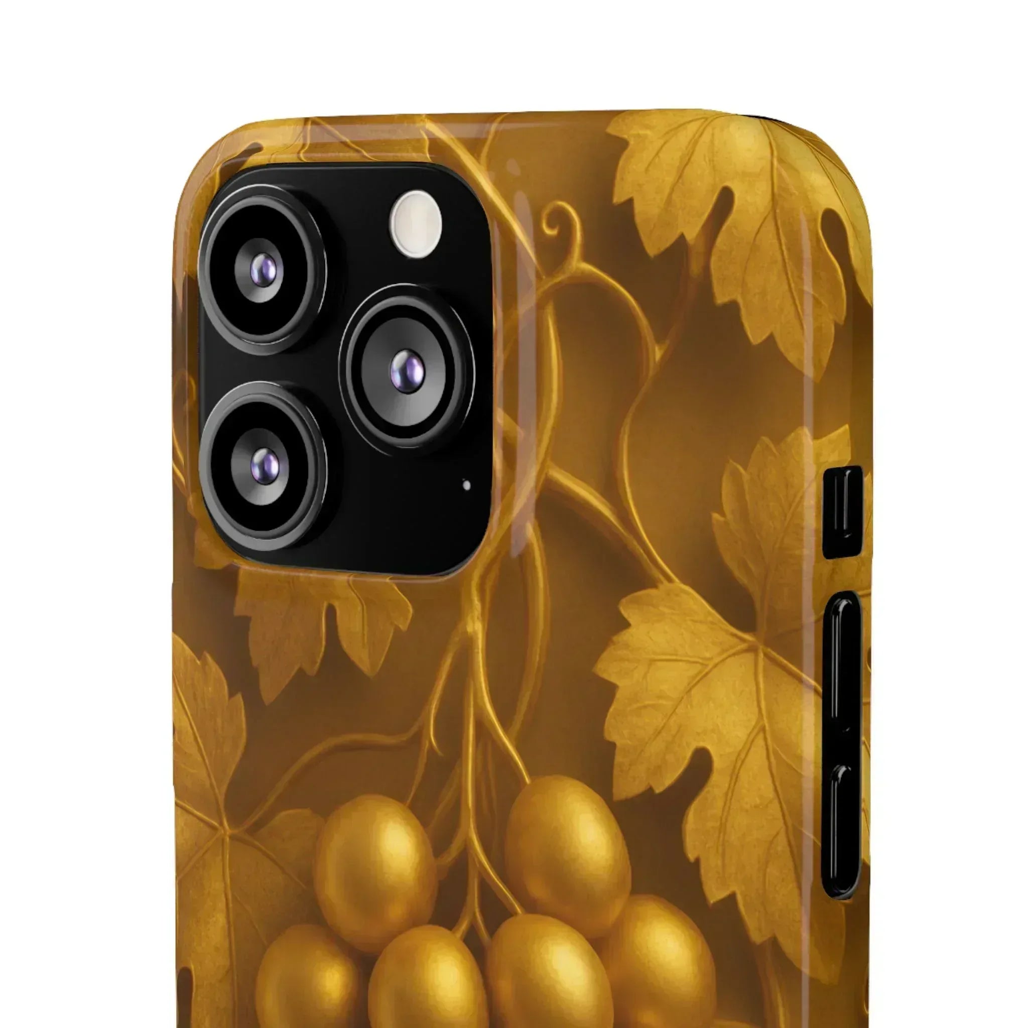 Golden Grapes Phone Case for iPhone 8–16 - KARARMDESIGN
