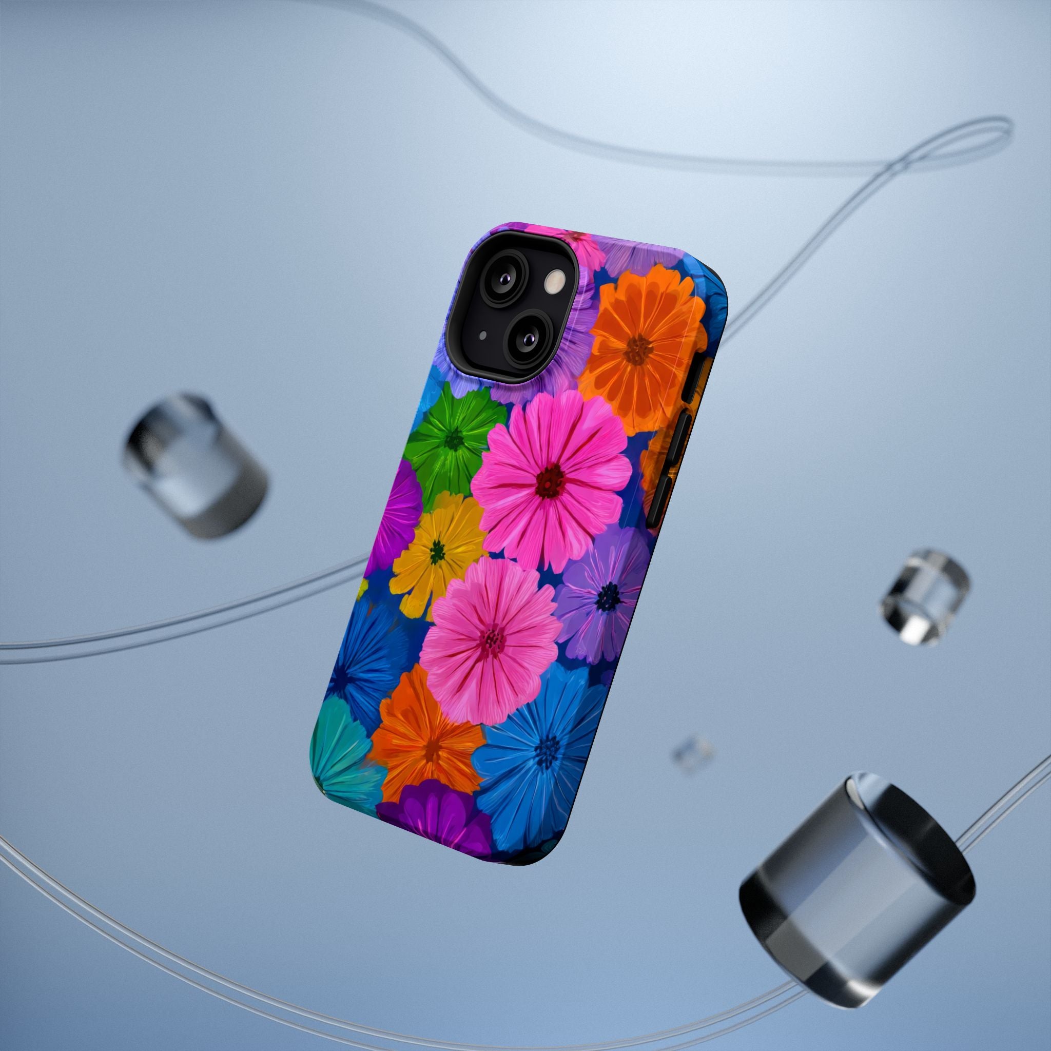 Bloom Pattern Phone Case for iPhone 11-17 and Galaxy S21-S22 Models - KARARMDESIGN